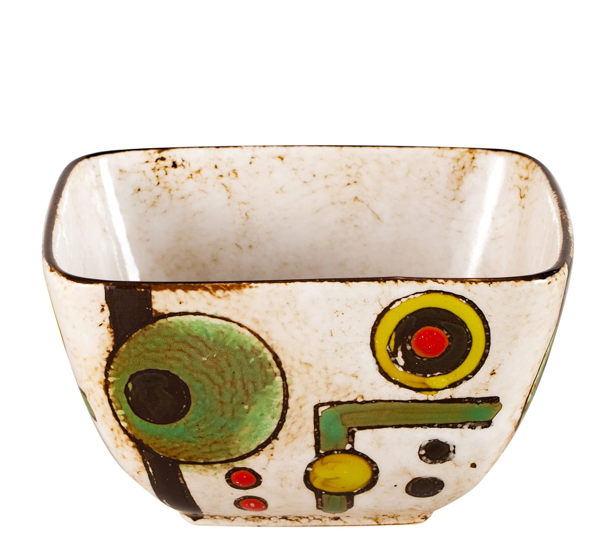 Artisan Hand Painted Reactive-Glaze Stoneware Dinnerware Set