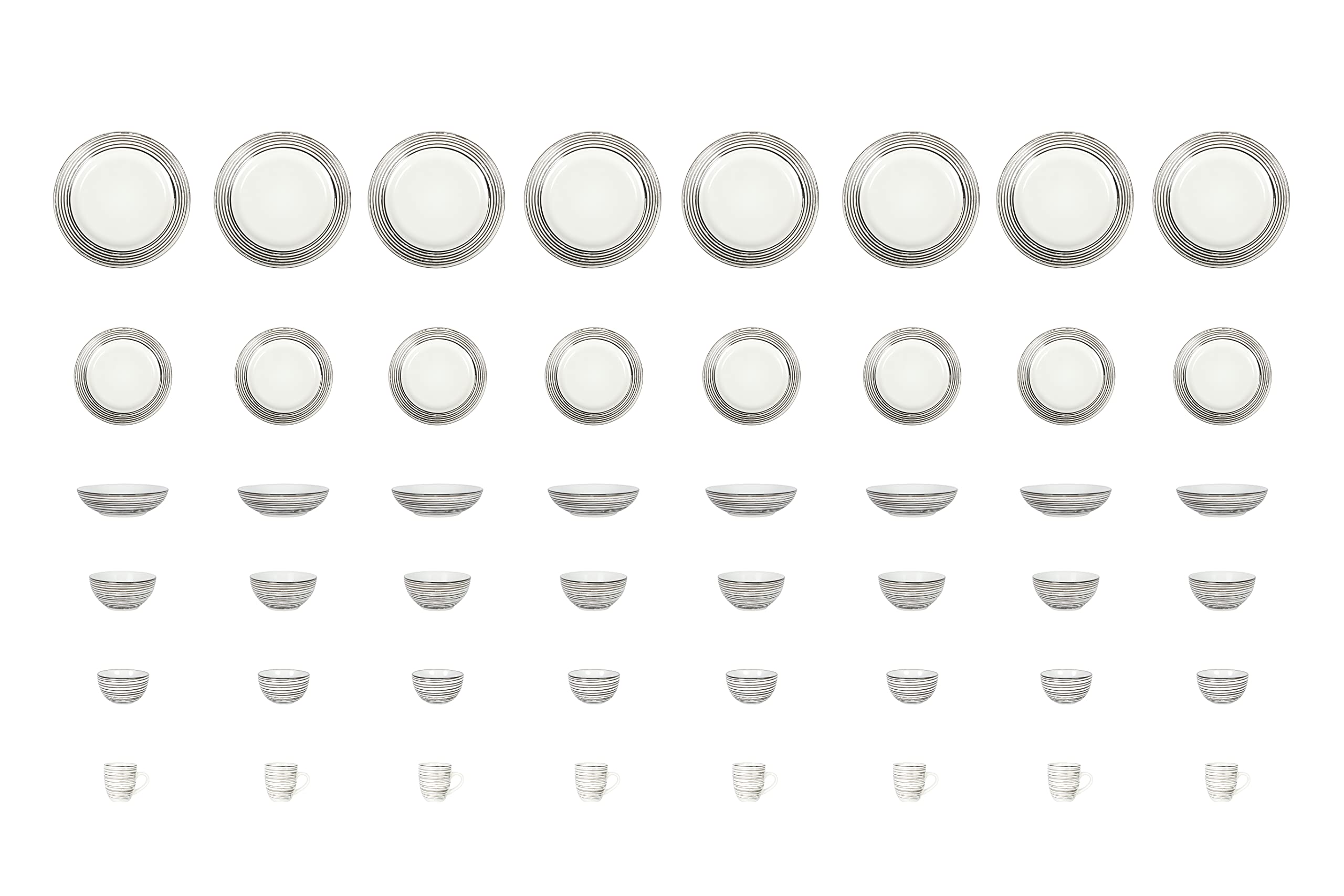 Stoneware Handcrafted Tree Bark Effected Glaze Dinnerware Set