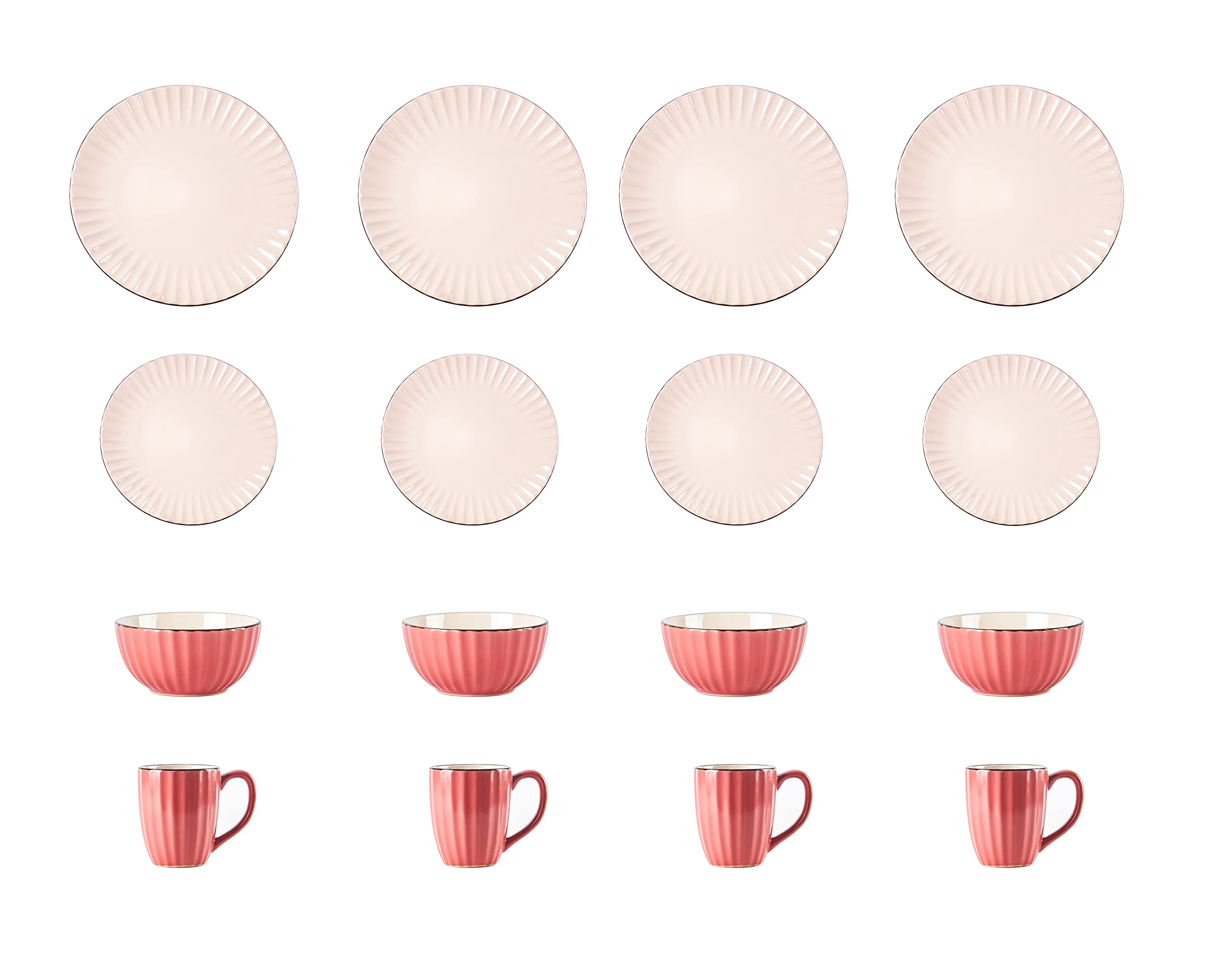 Osita Strip Stoneware Dinnerware Set