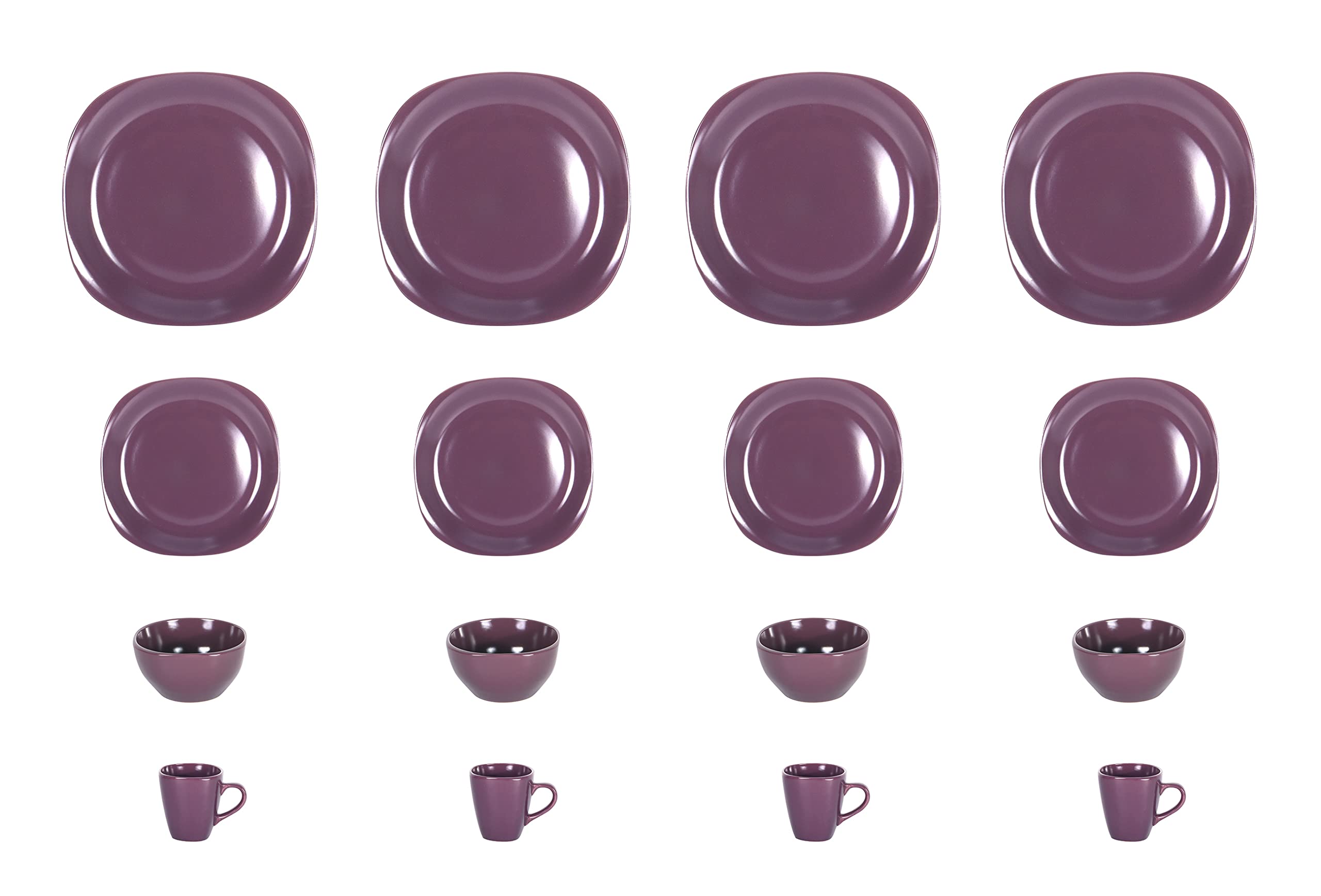 Stoneware Square Dinnerware Set,HW