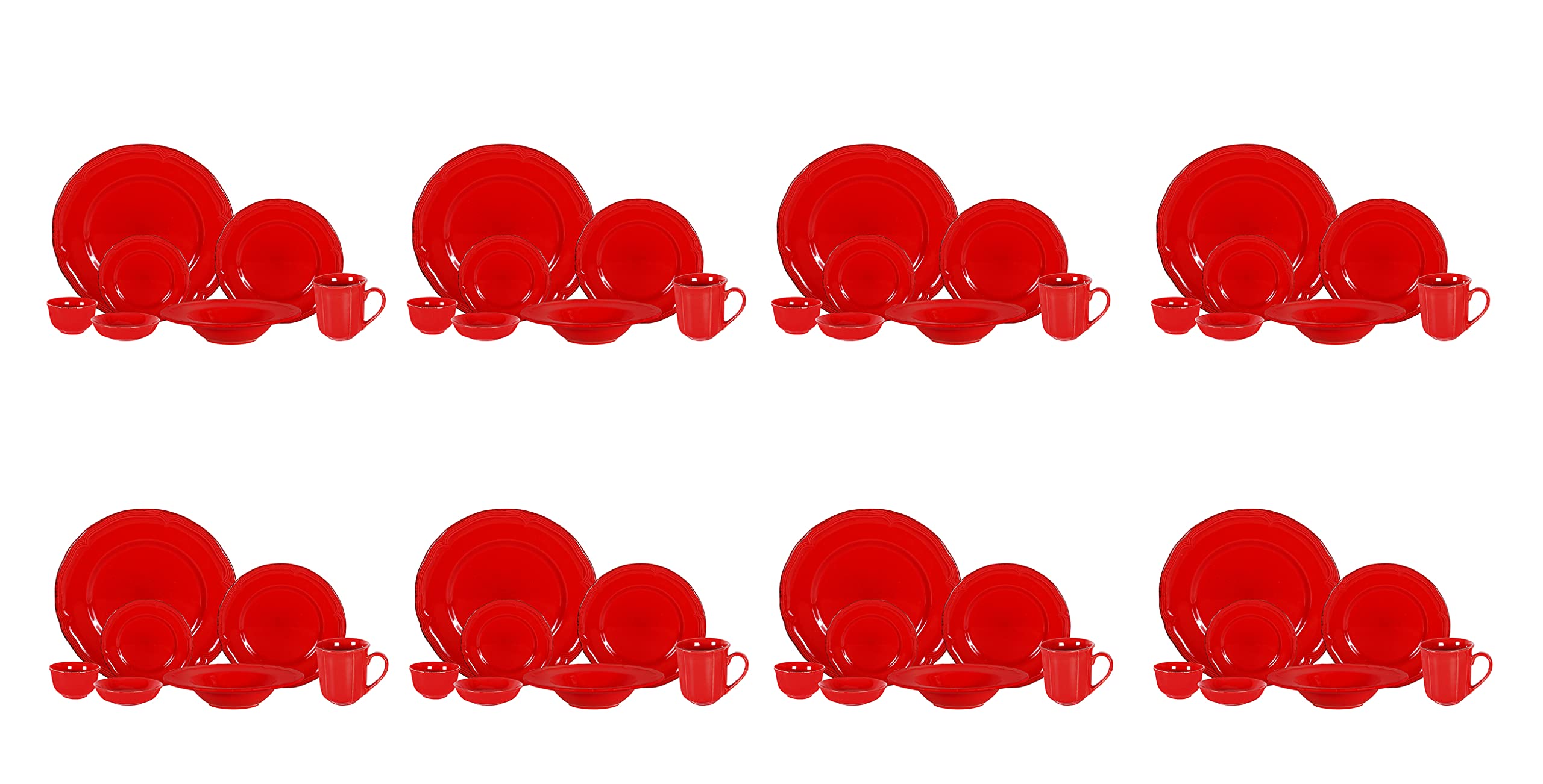 French Countryside Stoneware Dinnerware Set,HW