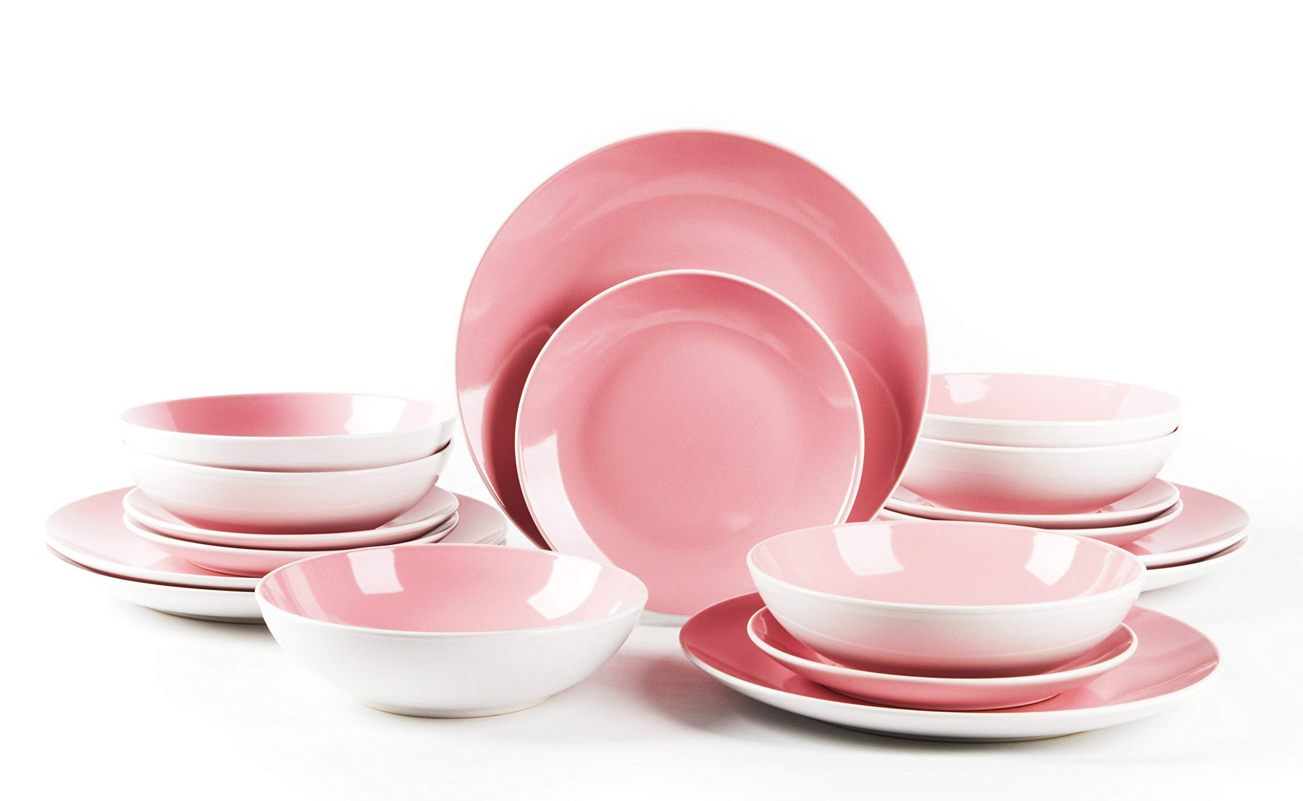 Stoneware Coupe Shape Dinnerware Set