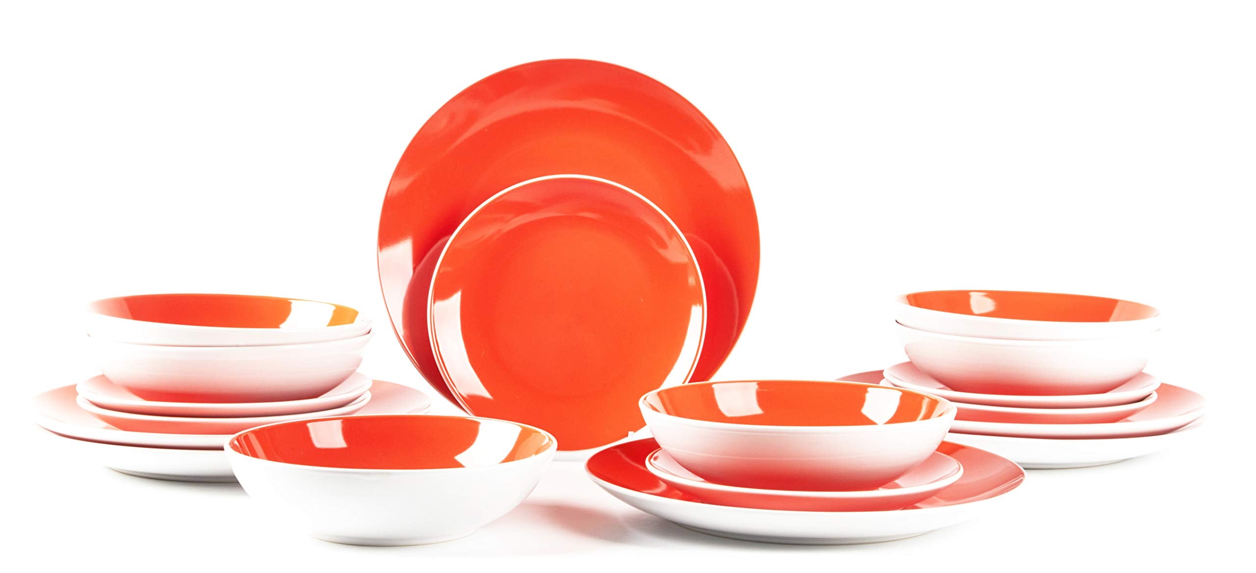 Stoneware Coupe Shape Dinnerware Set