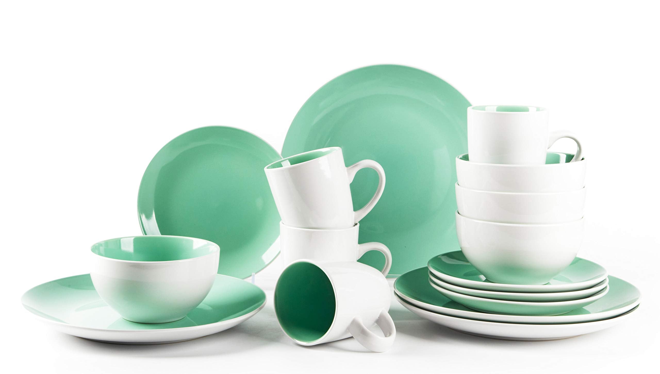 Stoneware Coupe Shape Dinnerware Set