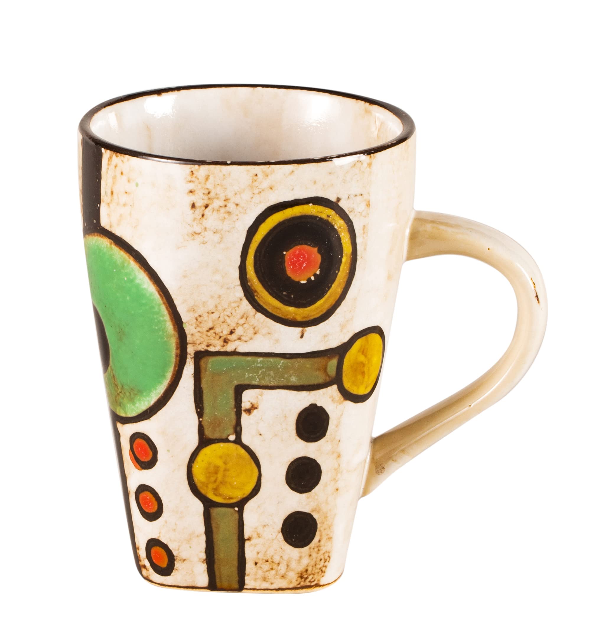 Artisan Hand Painted Reactive-Glaze Stoneware Dinnerware Set