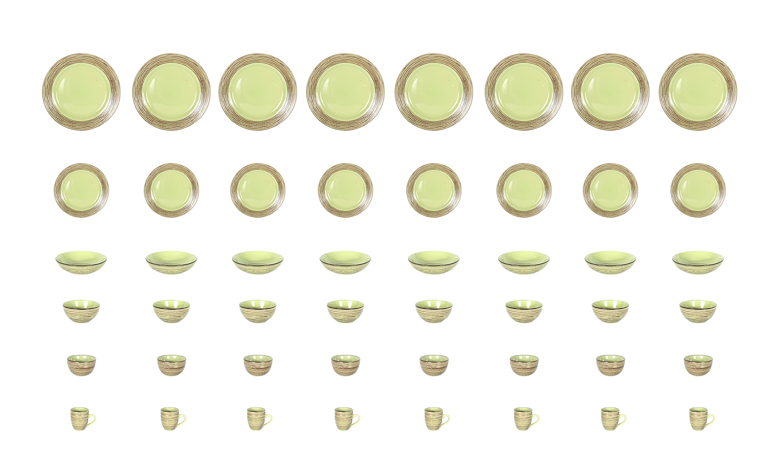 Stoneware Handcrafted Tree Bark Effected Glaze Dinnerware Set