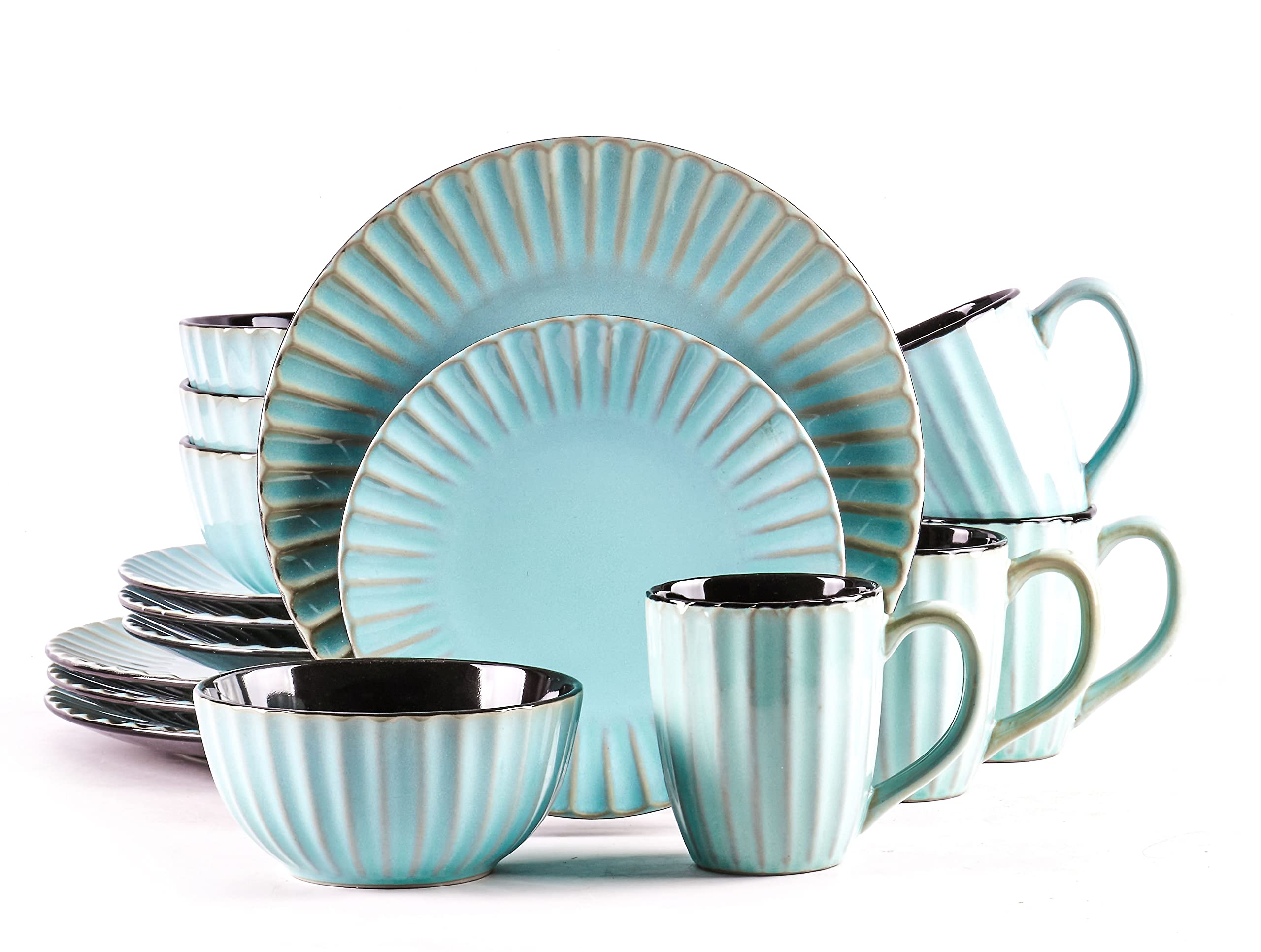 Osita Strip Stoneware Dinnerware Set