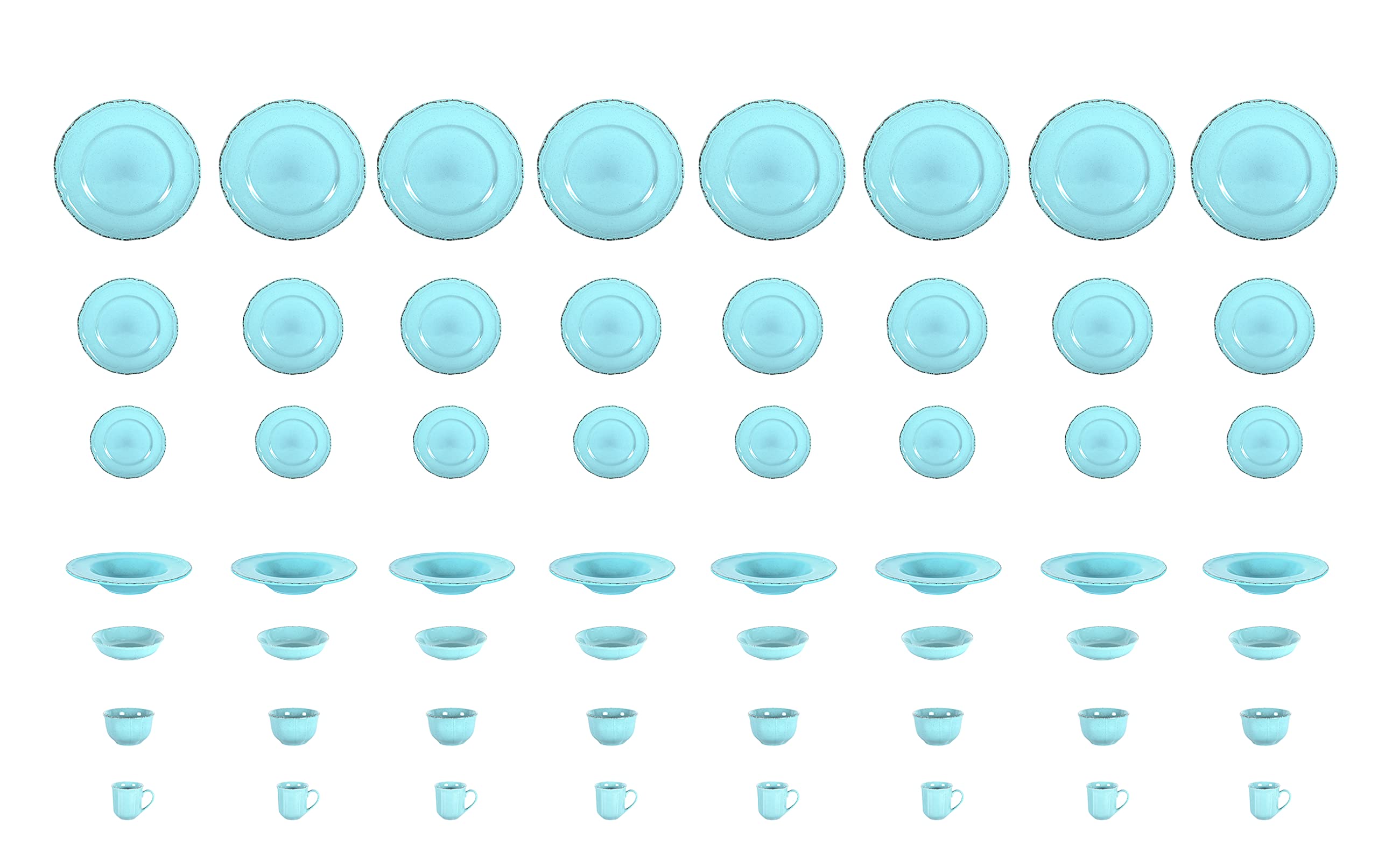 French Countryside Stoneware Dinnerware Set,HW