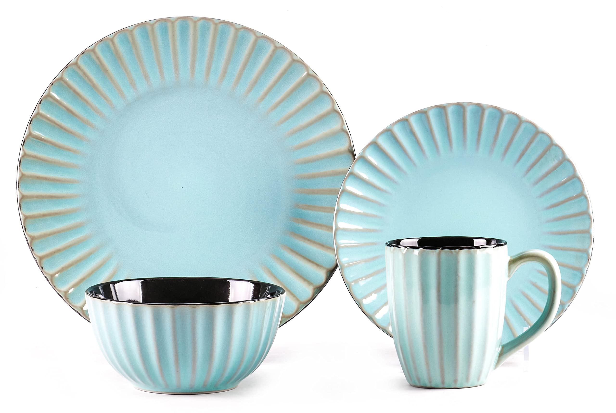 Osita Strip Stoneware Dinnerware Set