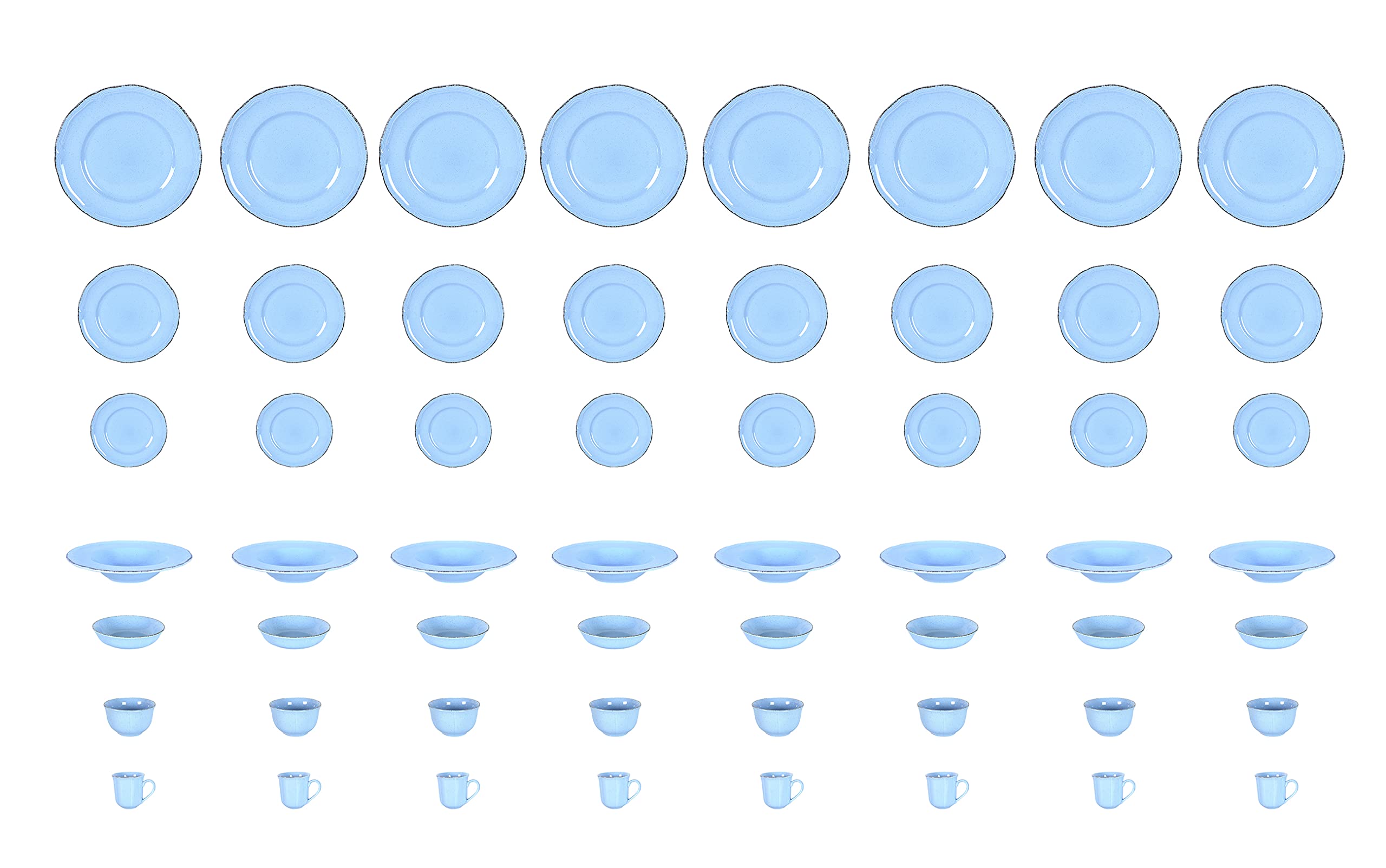 French Countryside Stoneware Dinnerware Set,HW