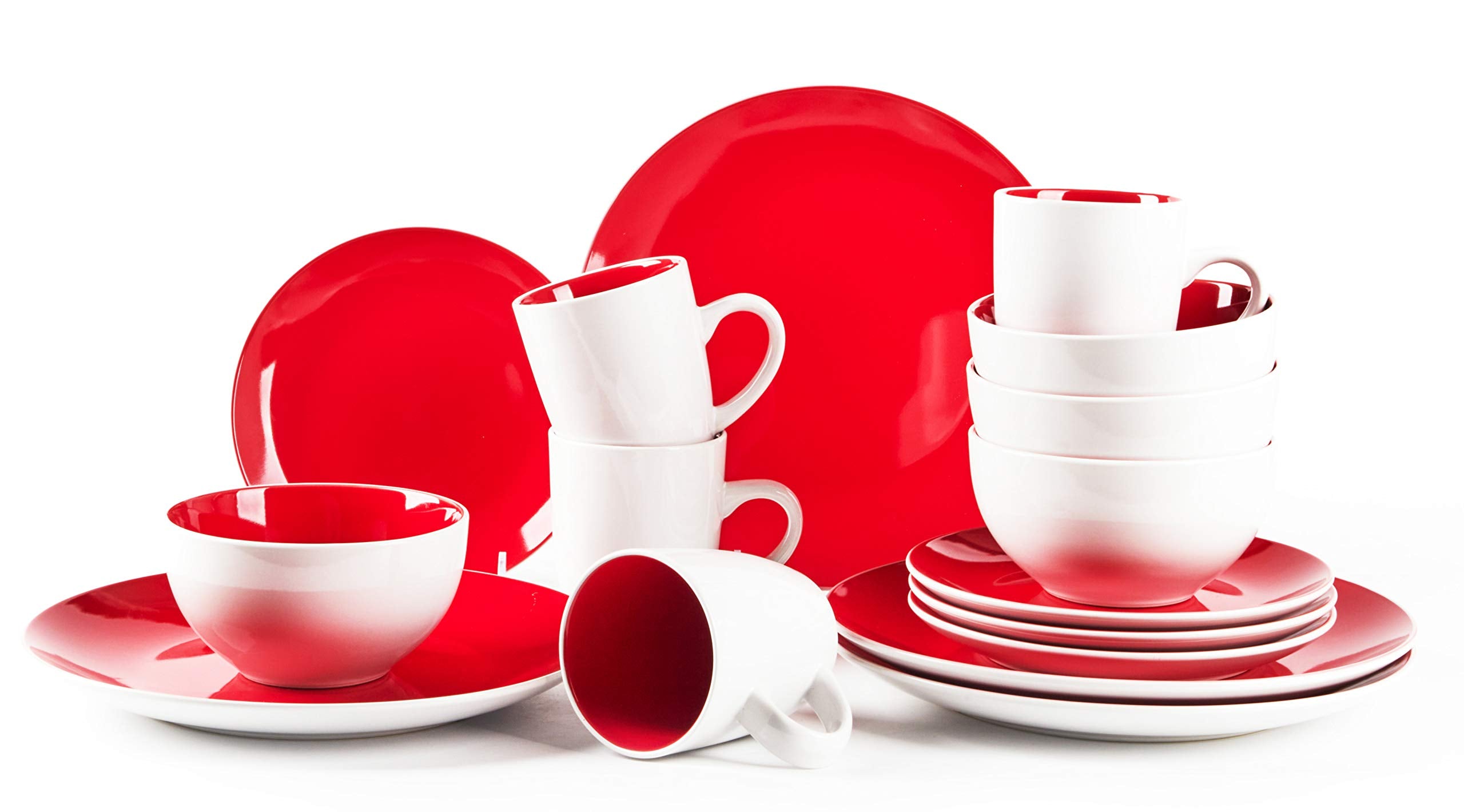 Stoneware Coupe Shape Dinnerware Set
