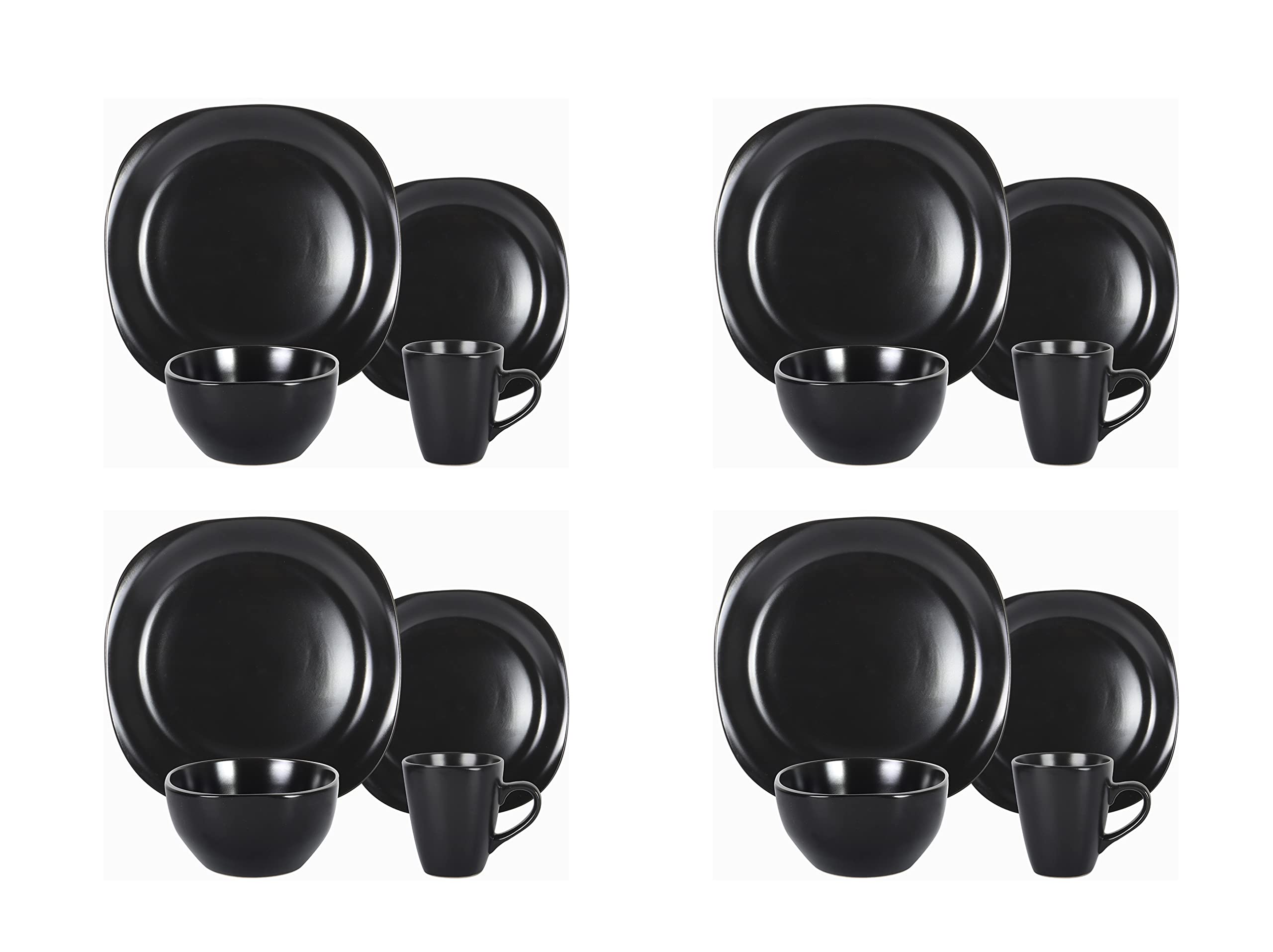 Stoneware Square Dinnerware Set,HW