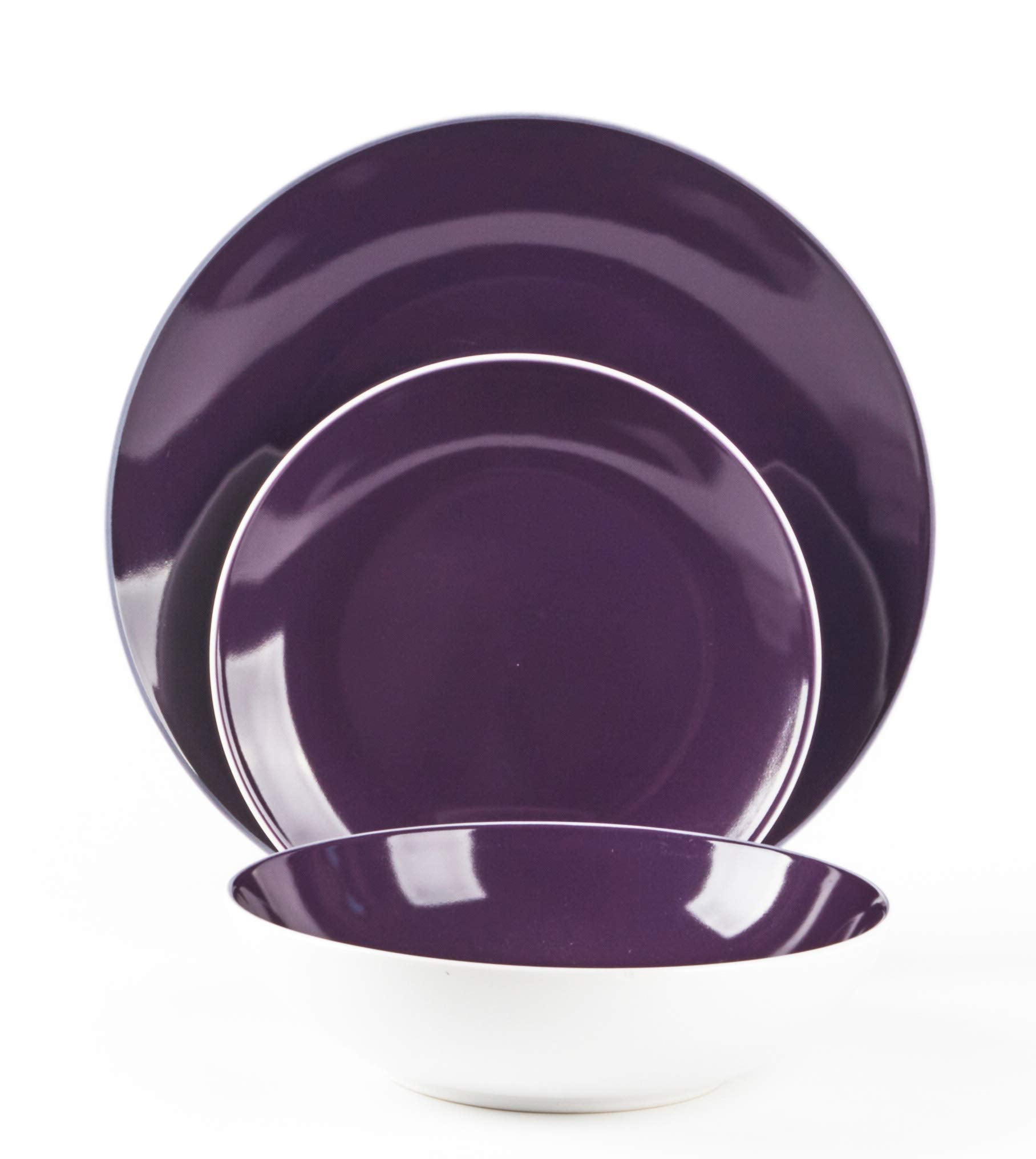 Stoneware Coupe Shape Dinnerware Set