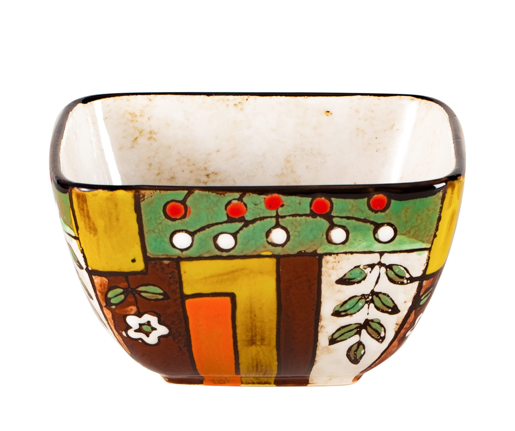Artisan Hand Painted Reactive-Glaze Stoneware Dinnerware Set