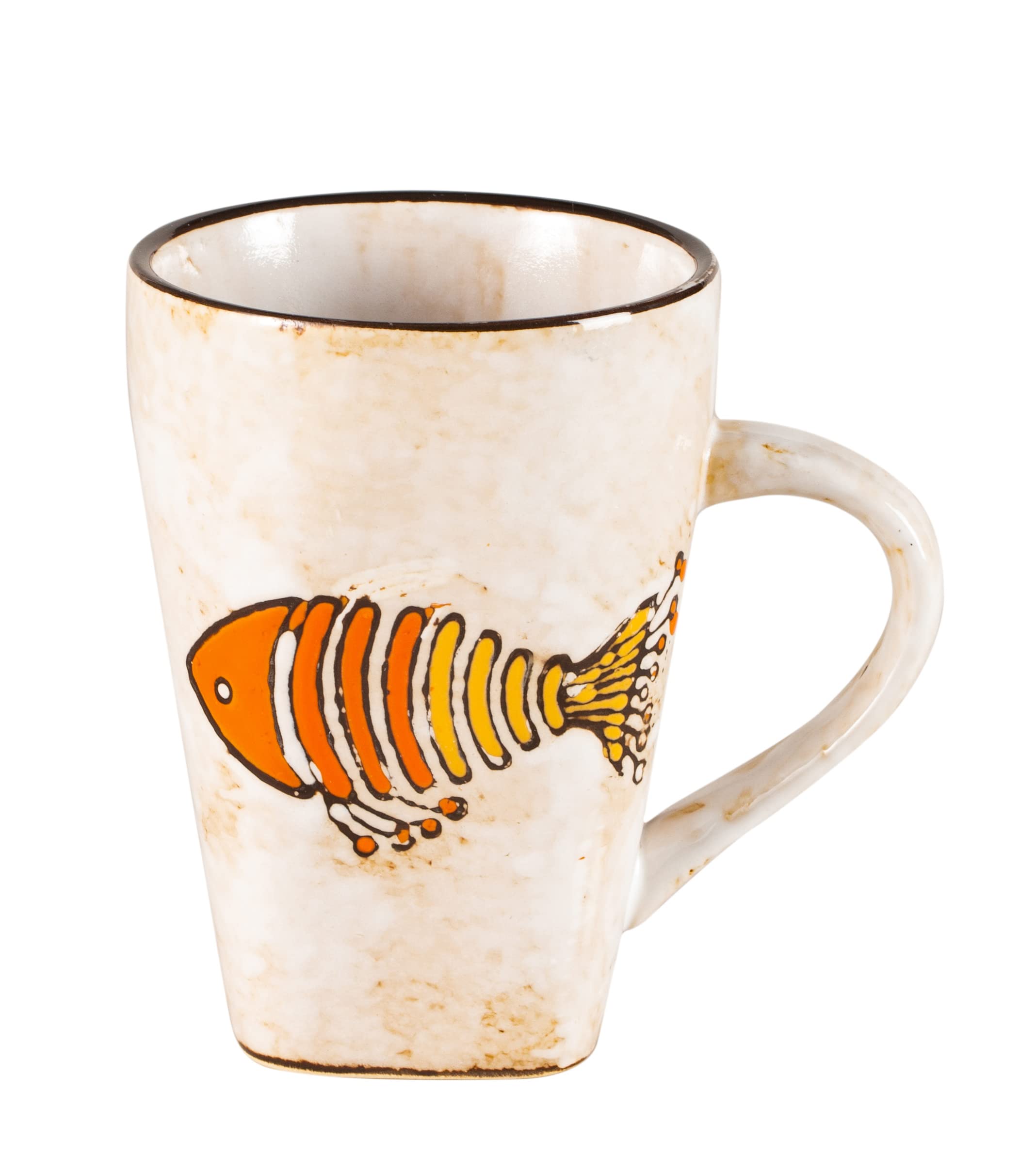 Artisan Hand Painted Reactive-Glaze Stoneware Dinnerware Set