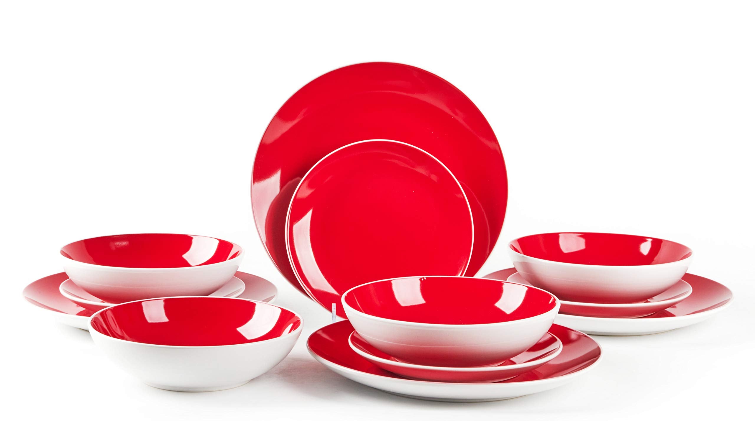Stoneware Coupe Shape Dinnerware Set