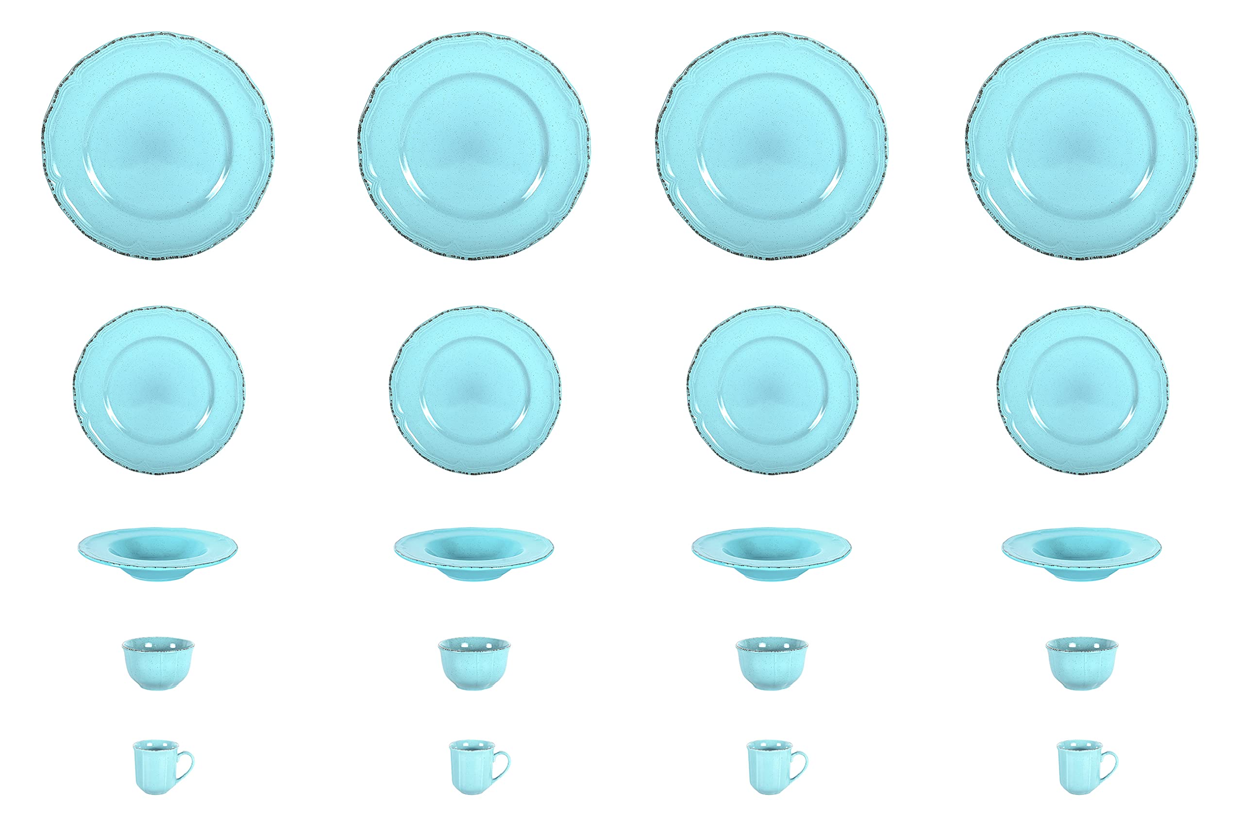 French Countryside Stoneware Dinnerware Set,HW