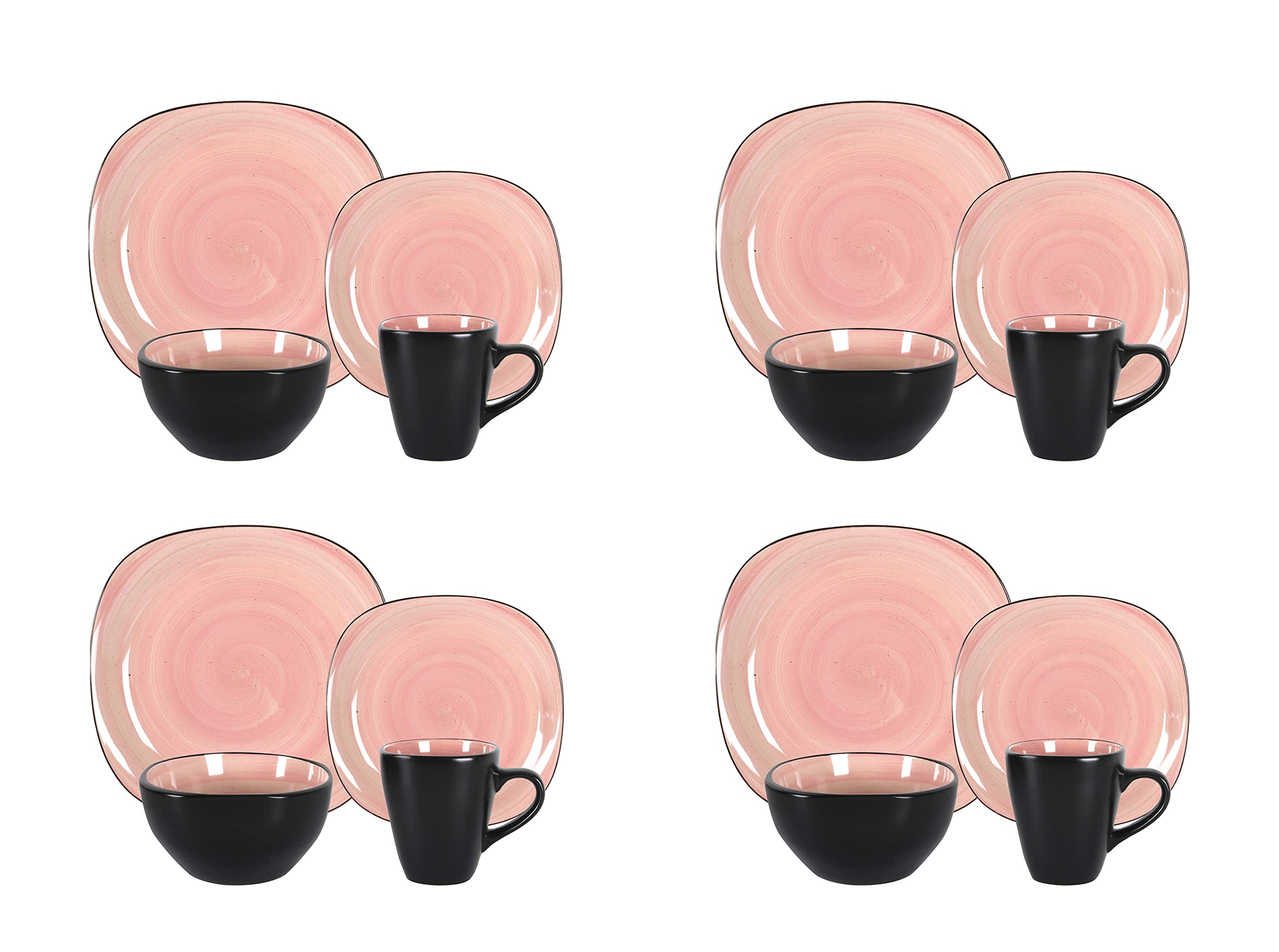 Stoneware Square Dinnerware Set,HW