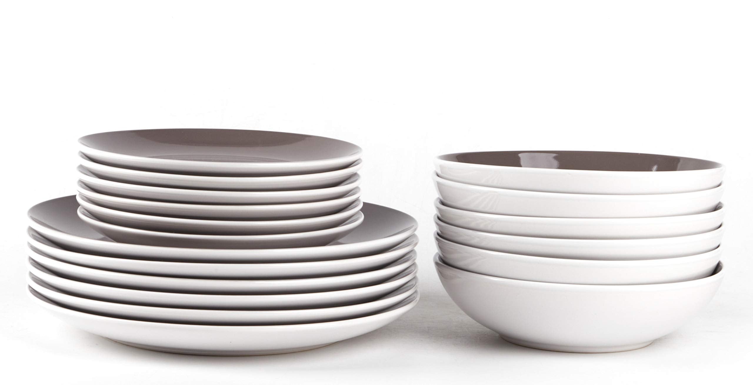 Stoneware Coupe Shape Dinnerware Set