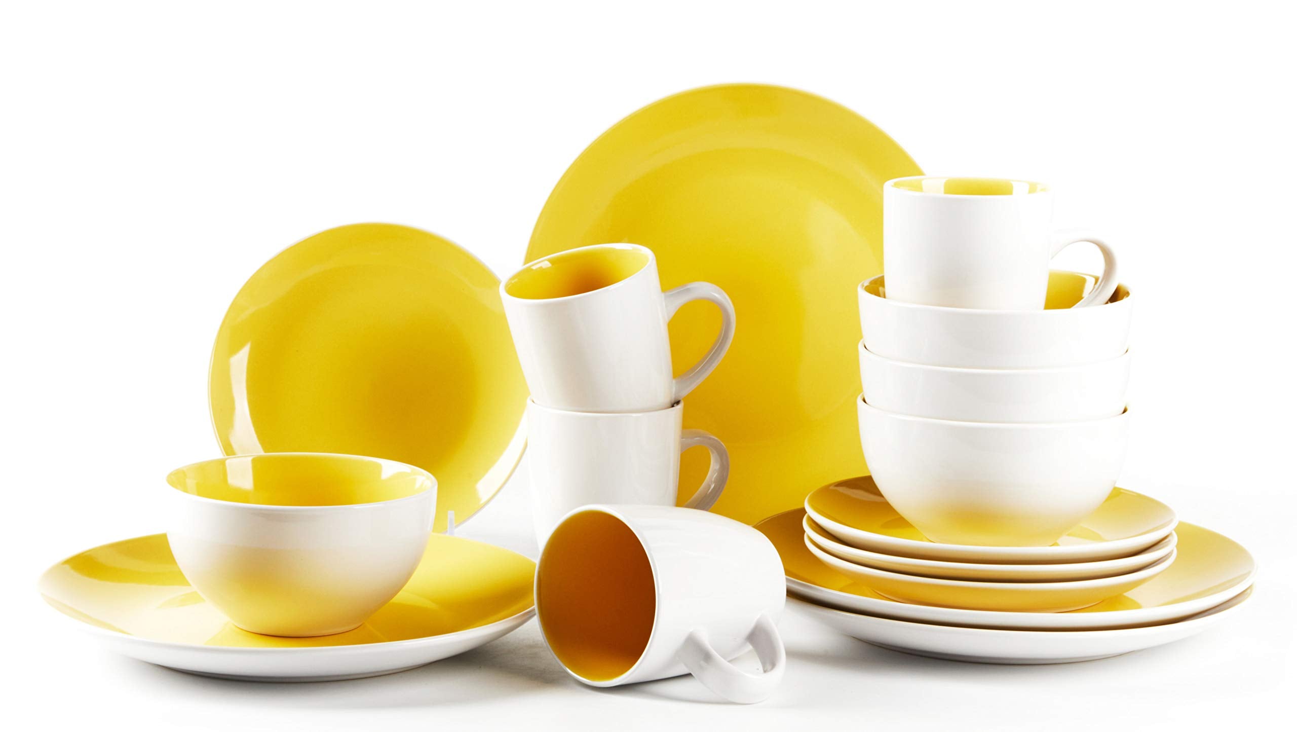 Stoneware Coupe Shape Dinnerware Set