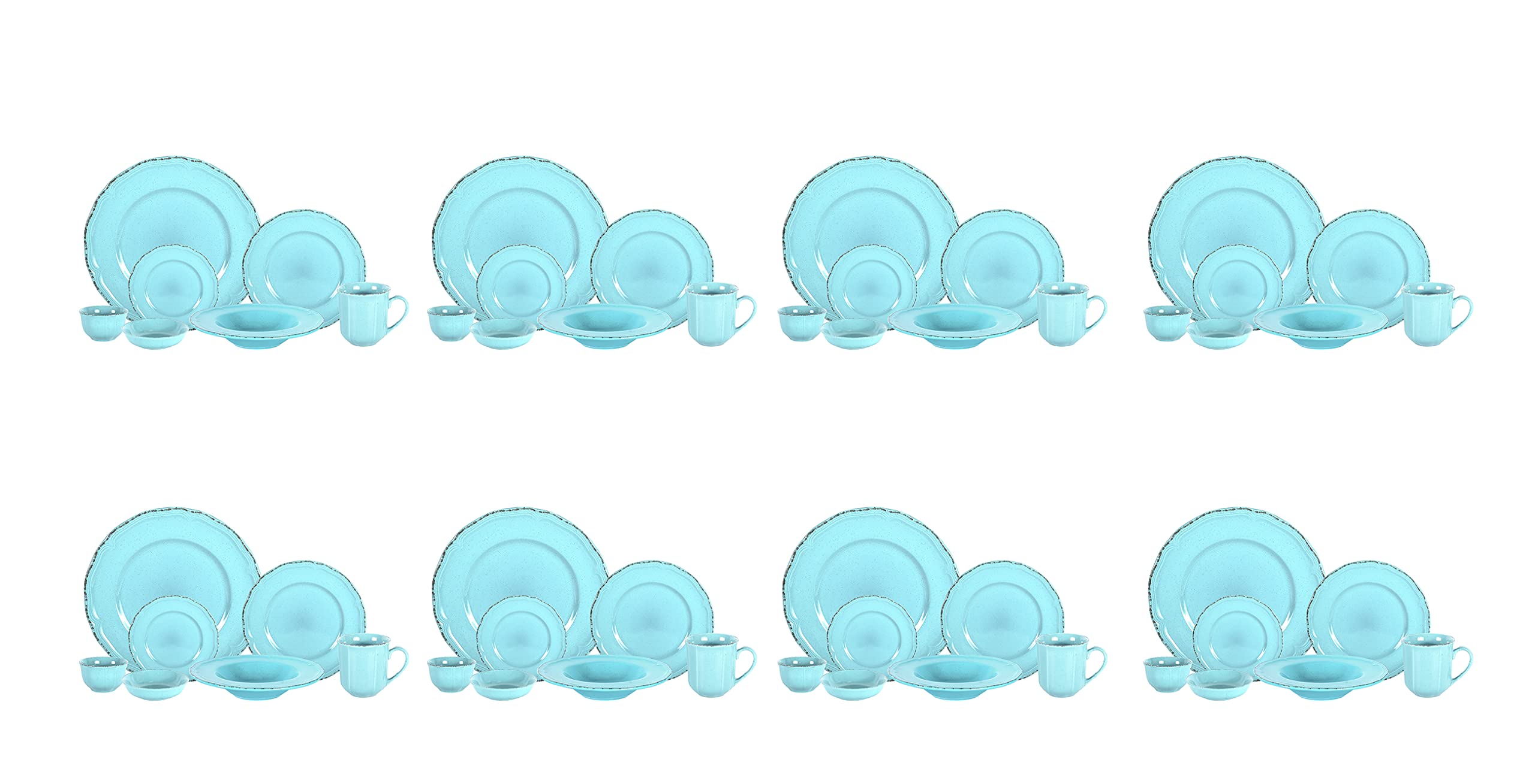 French Countryside Stoneware Dinnerware Set,HW