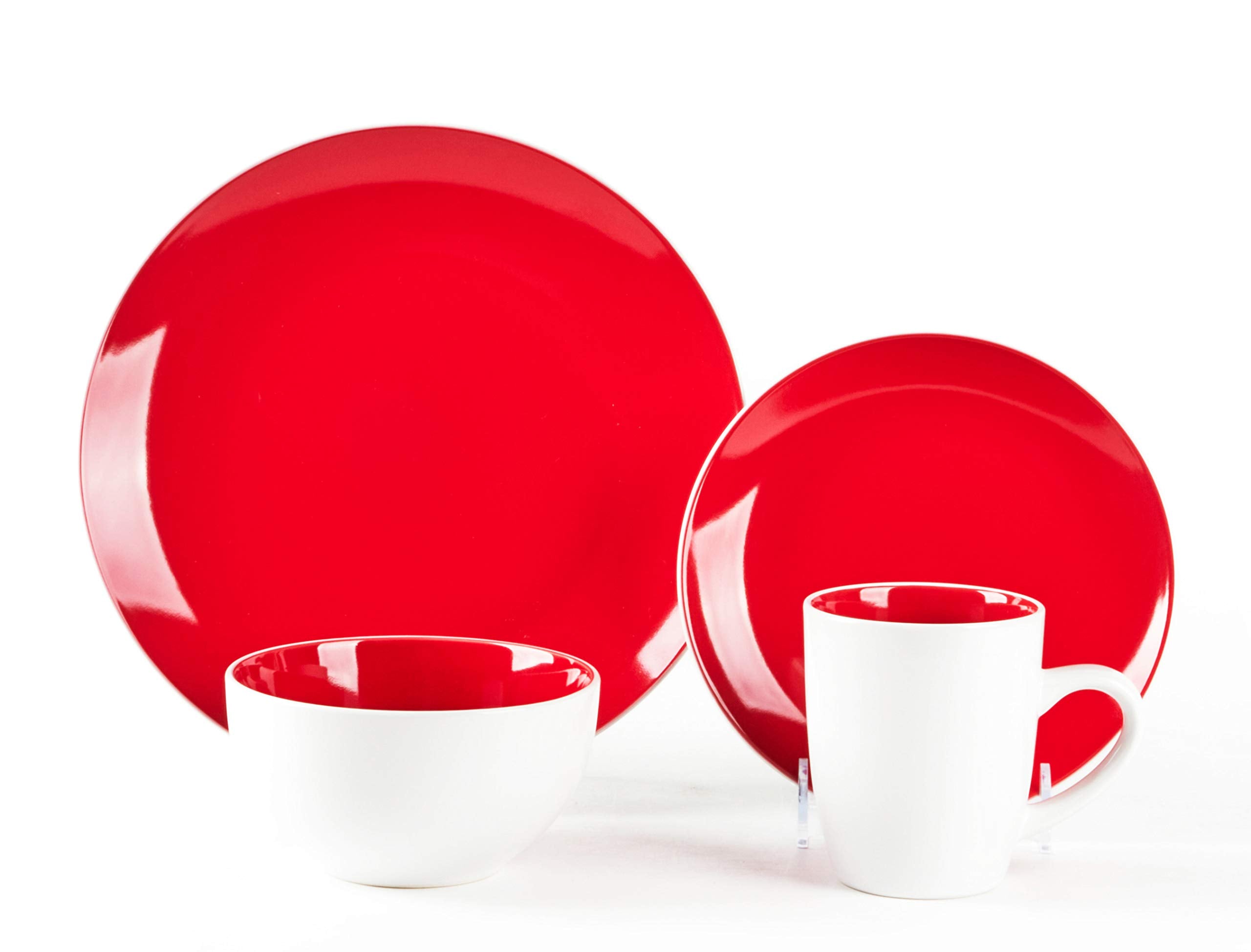 Stoneware Coupe Shape Dinnerware Set
