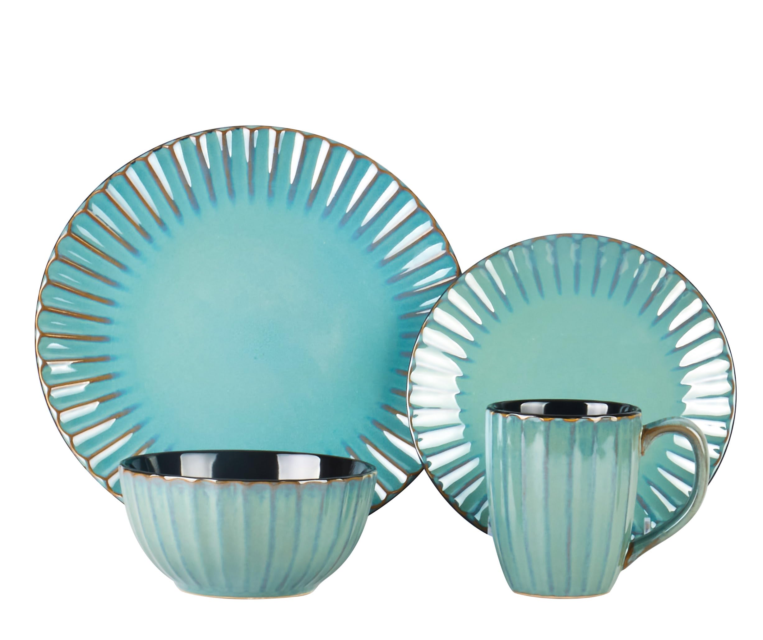 Osita Strip Stoneware Dinnerware Set