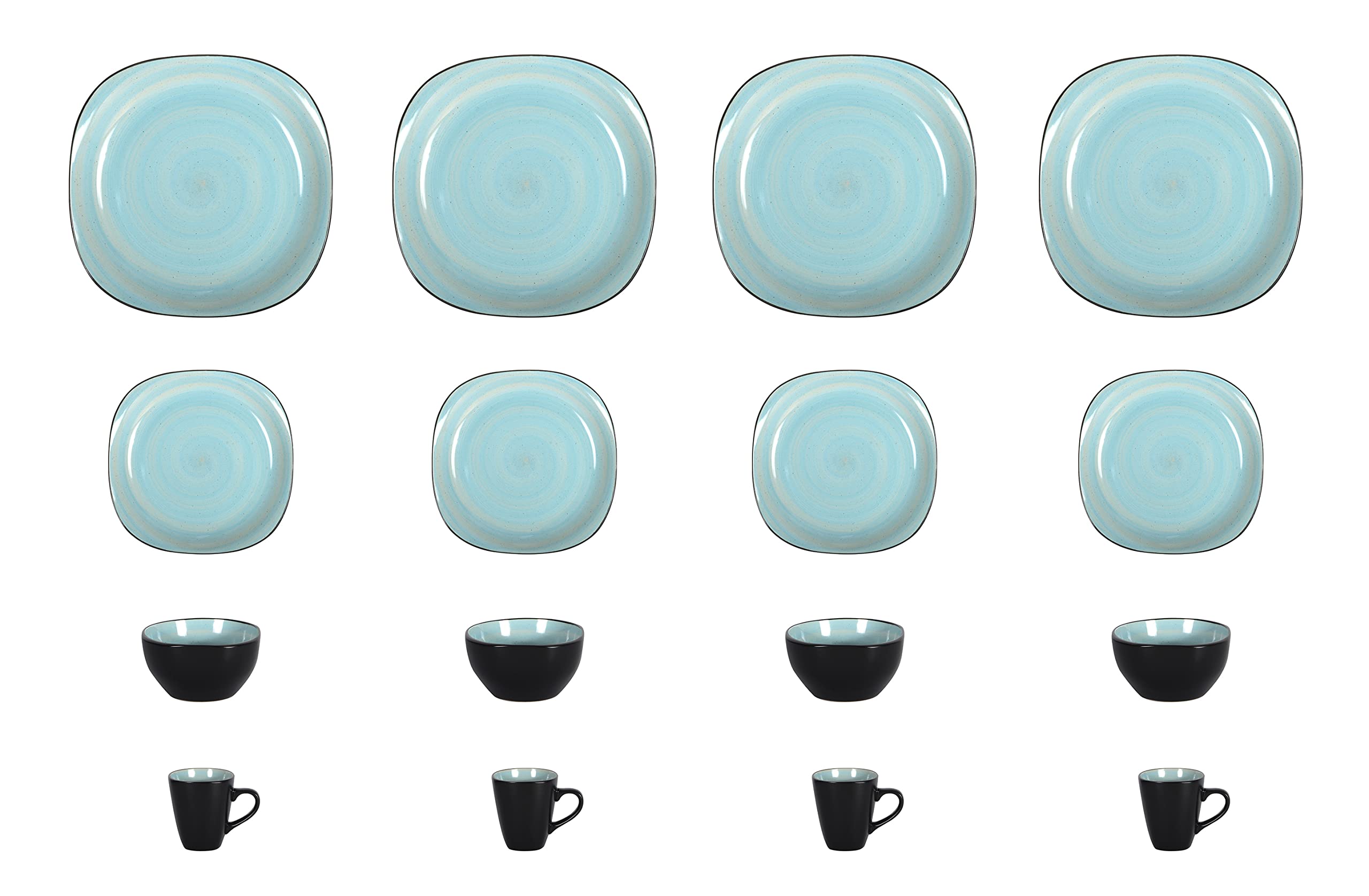 Stoneware Square Dinnerware Set