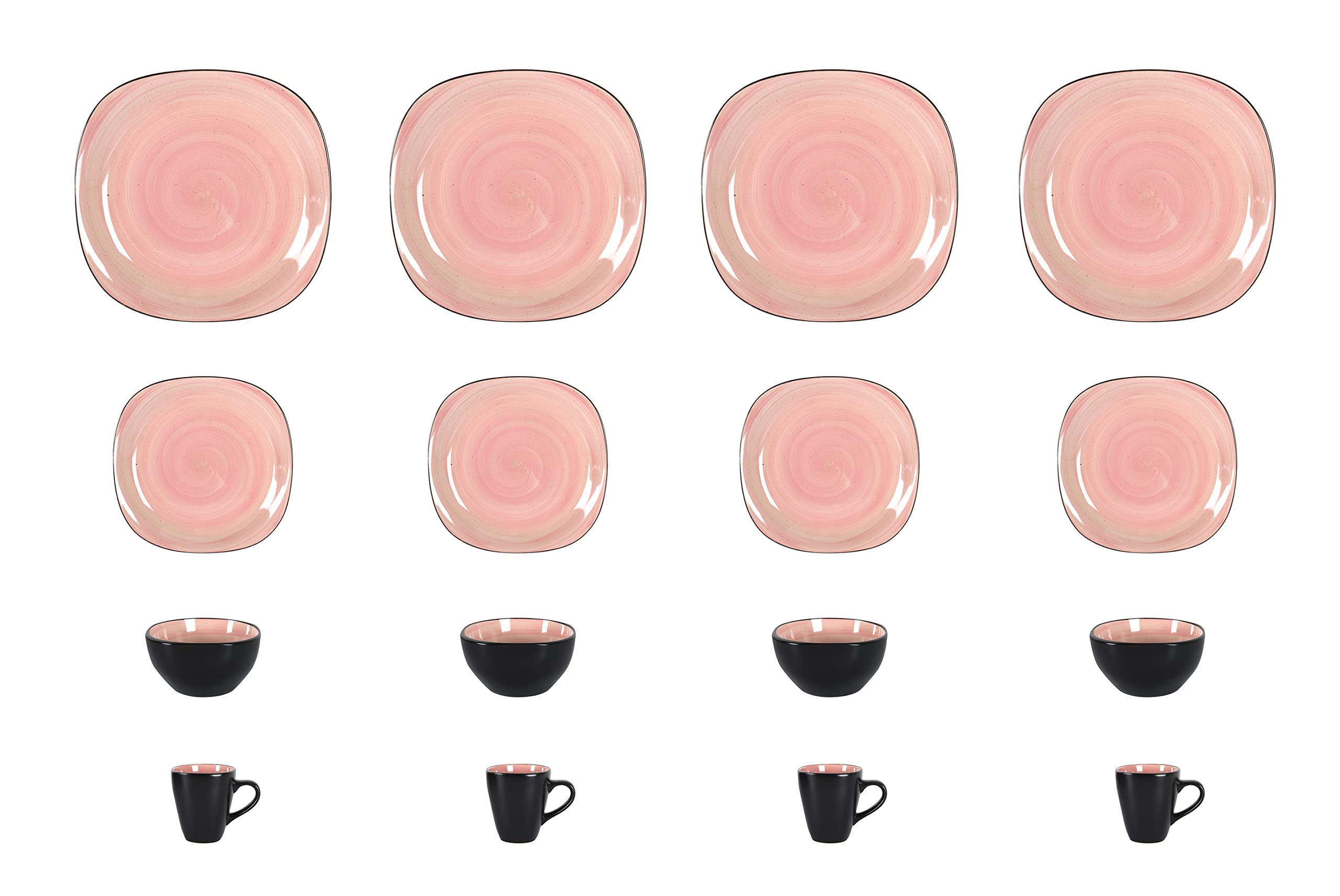 Stoneware Square Dinnerware Set