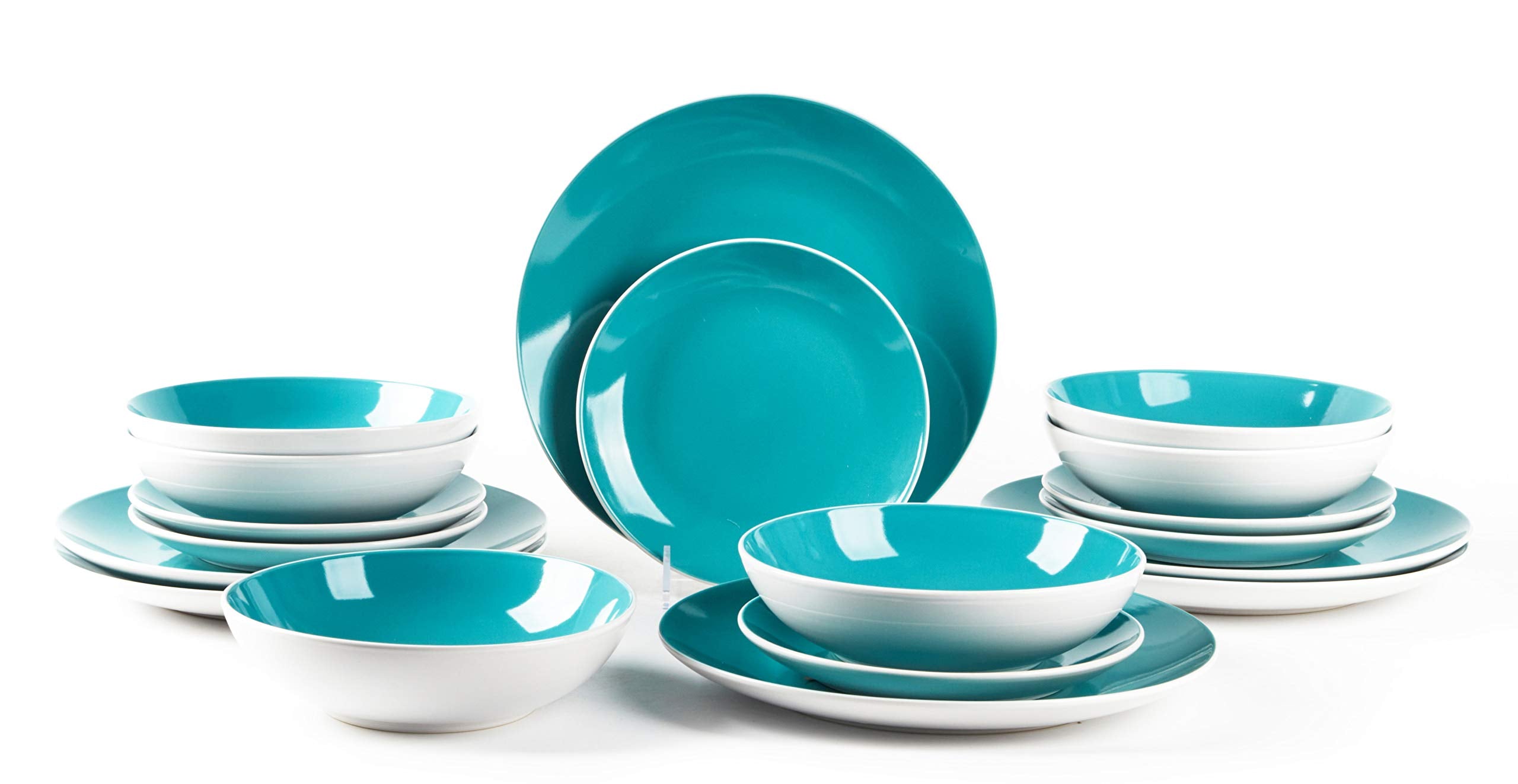 Stoneware Coupe Shape Dinnerware Set