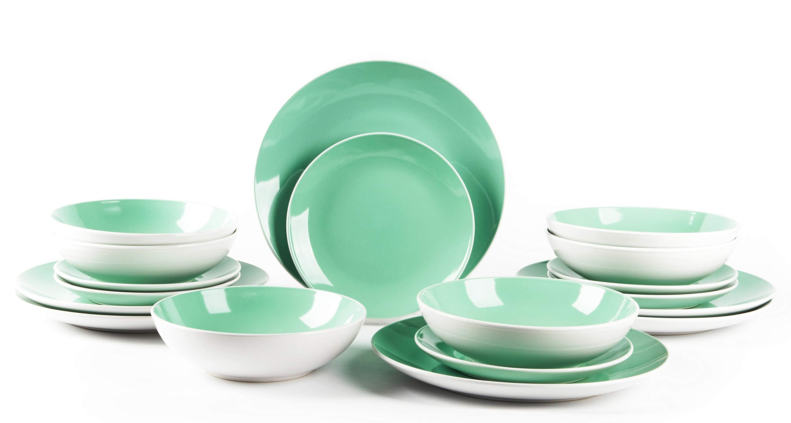 Stoneware Coupe Shape Dinnerware Set