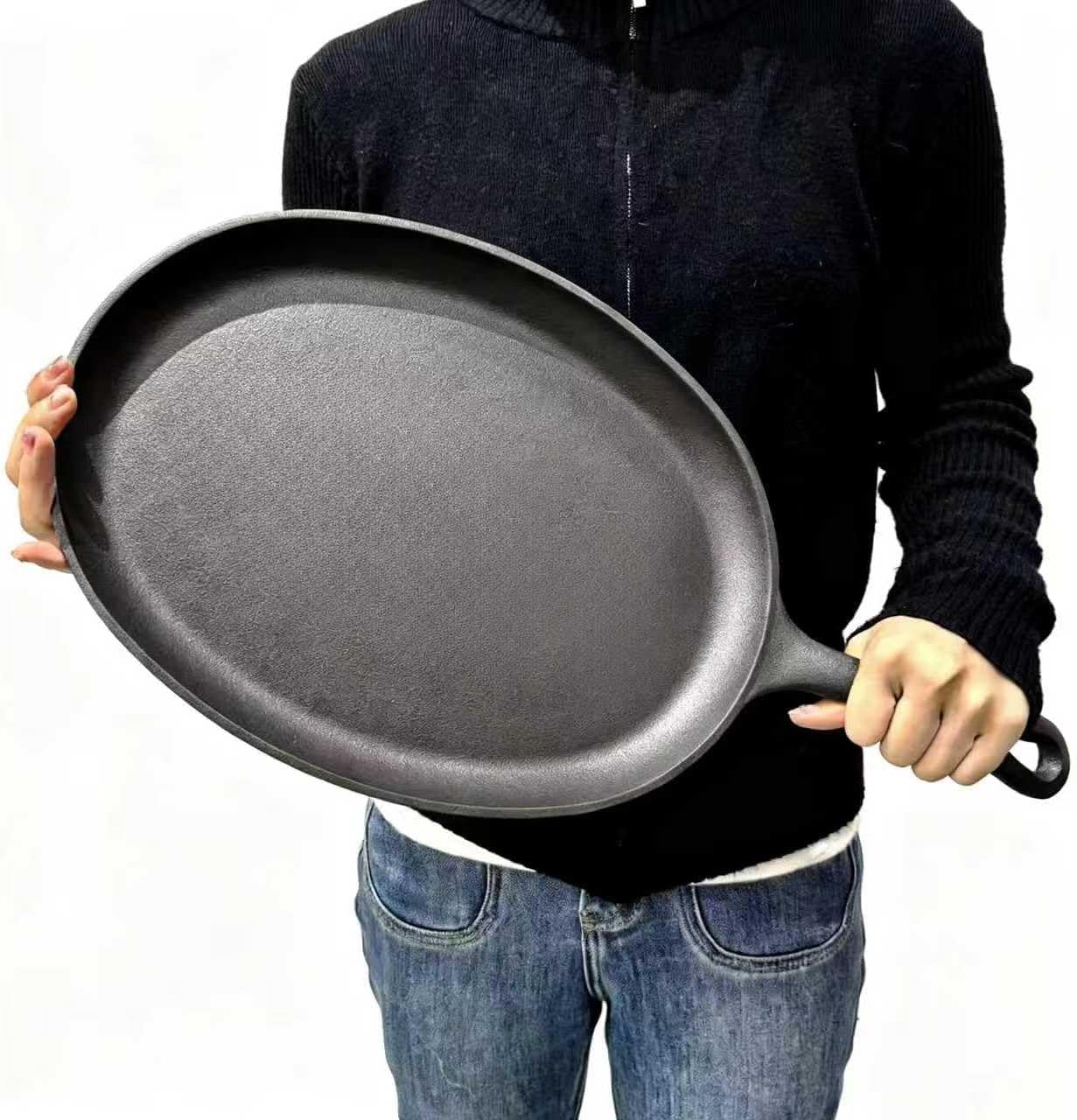 Pre-Seasoned Cast Iron Sizzler Oval