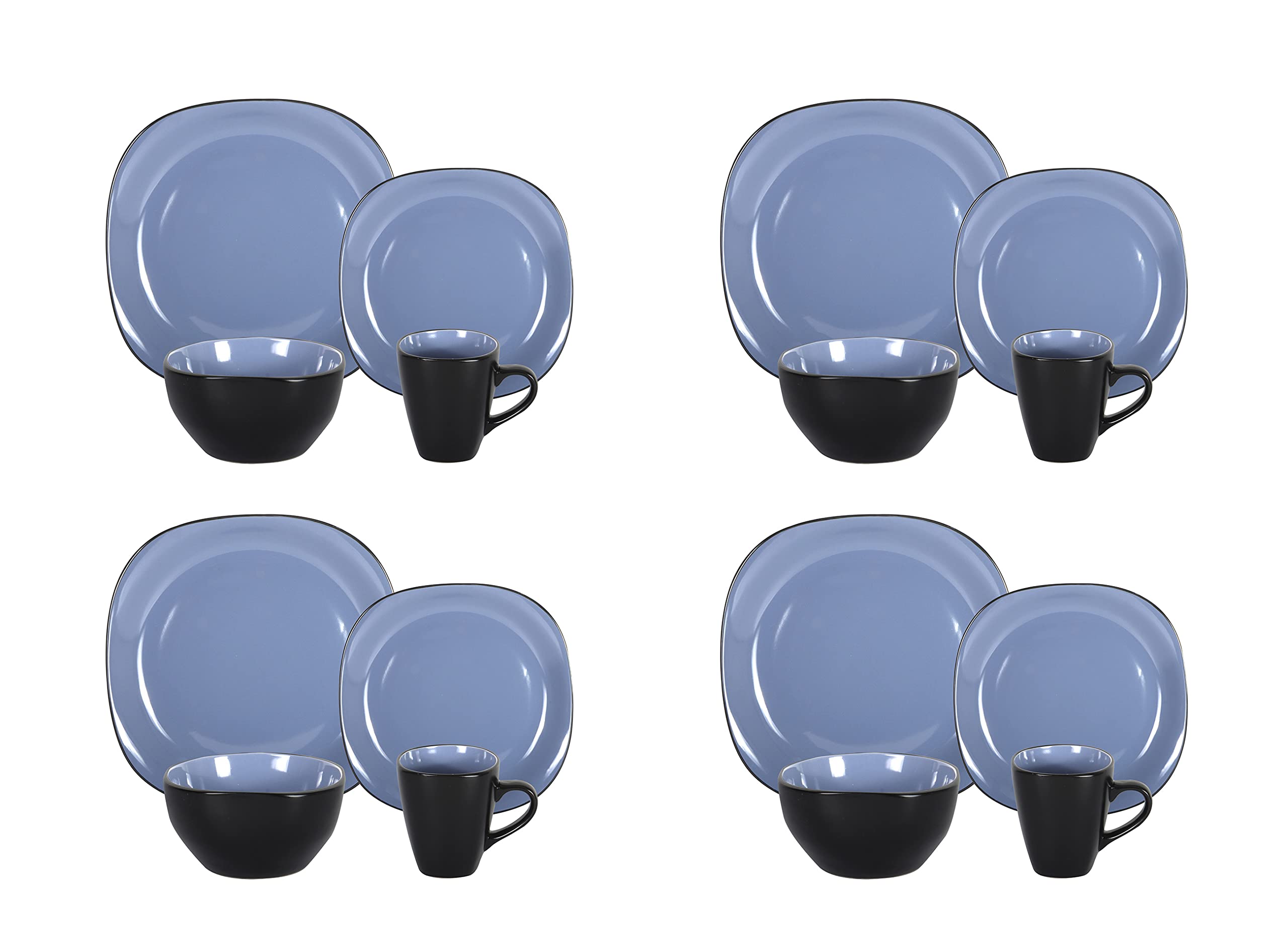 Stoneware Square Dinnerware Set,HW