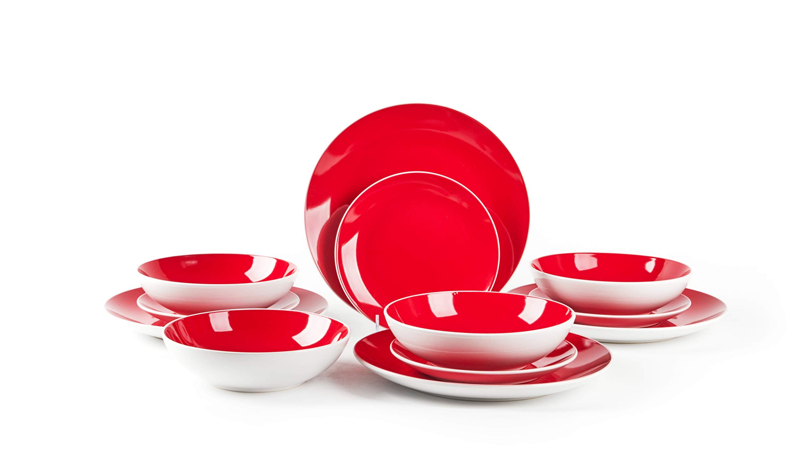 Stoneware Coupe Shape Dinnerware Set