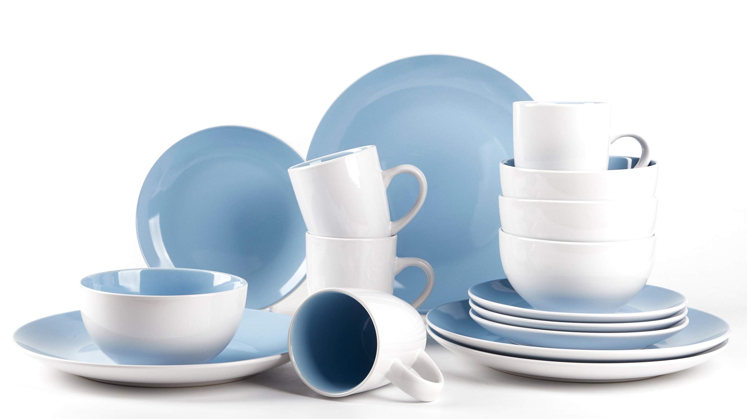 Stoneware Coupe Shape Dinnerware Set