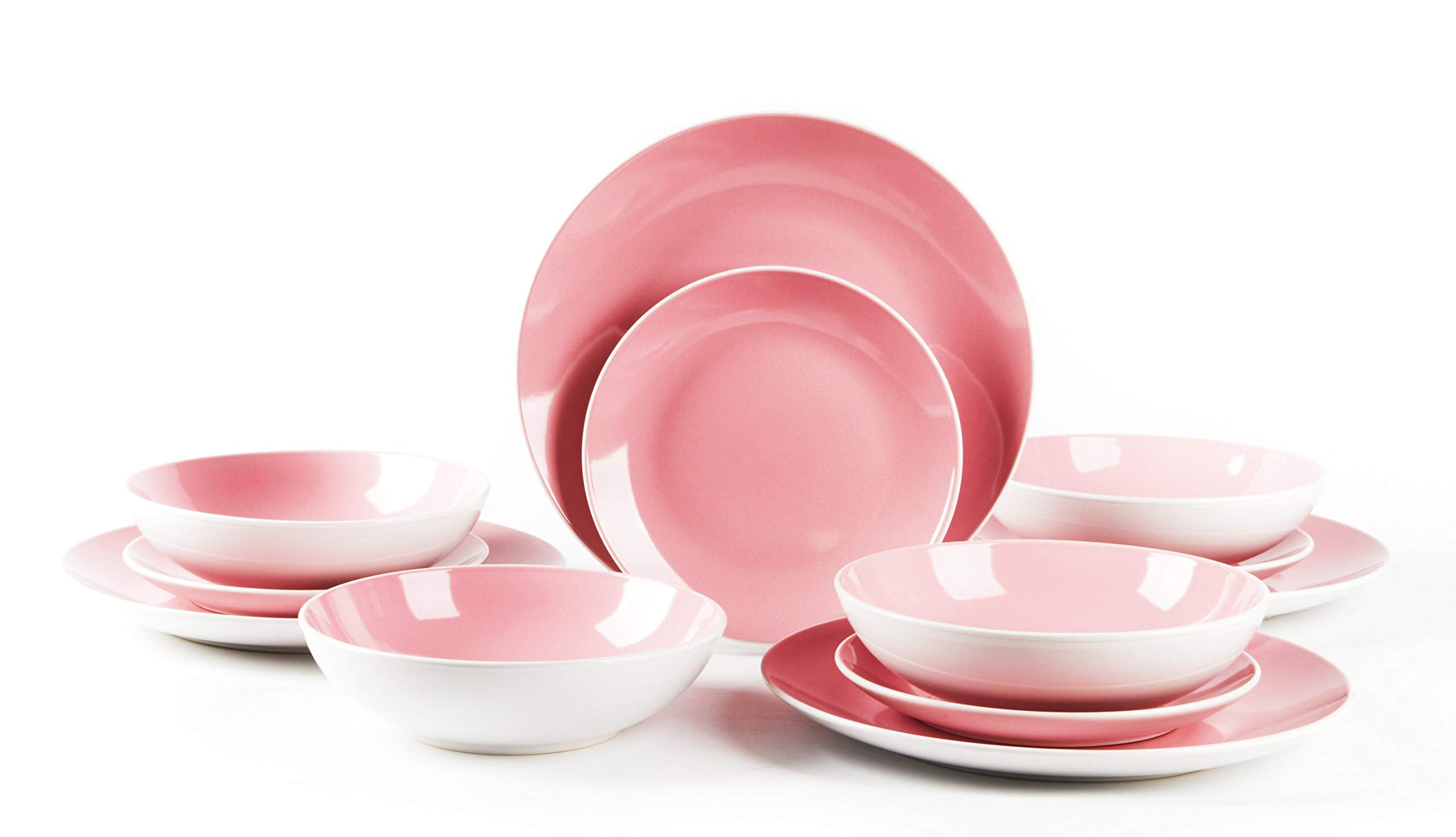 Stoneware Coupe Shape Dinnerware Set
