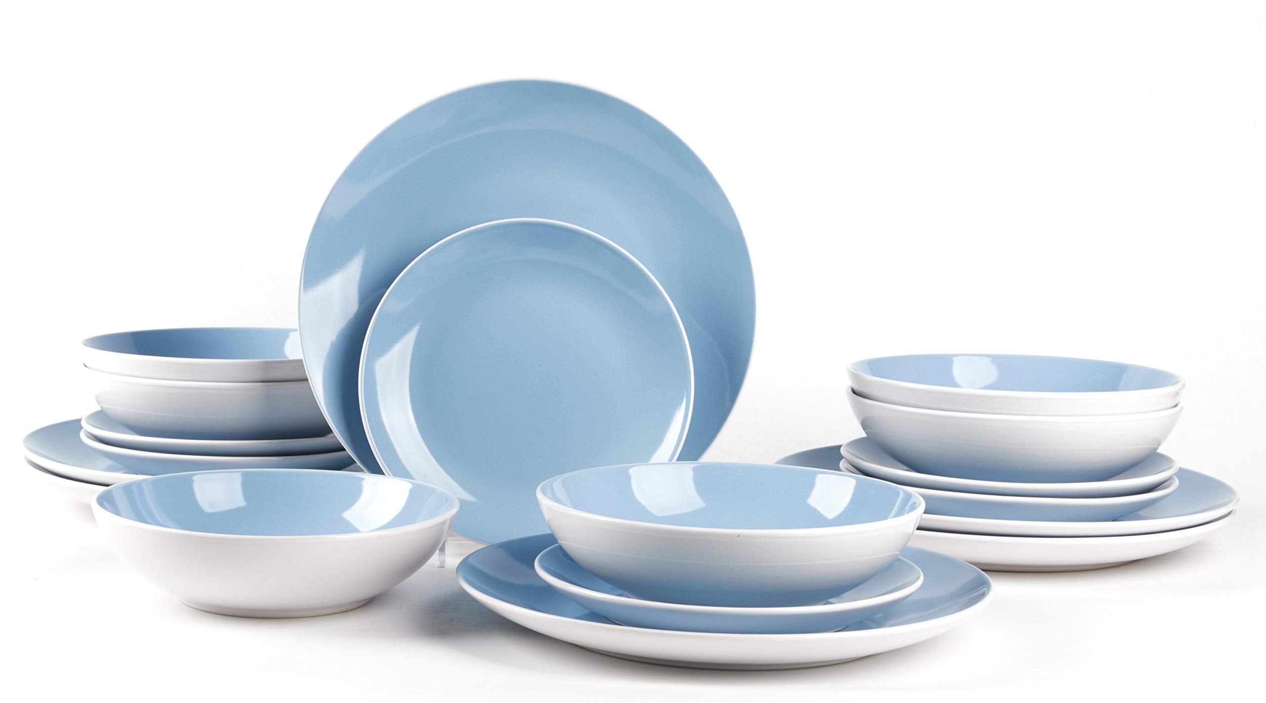 Stoneware Coupe Shape Dinnerware Set