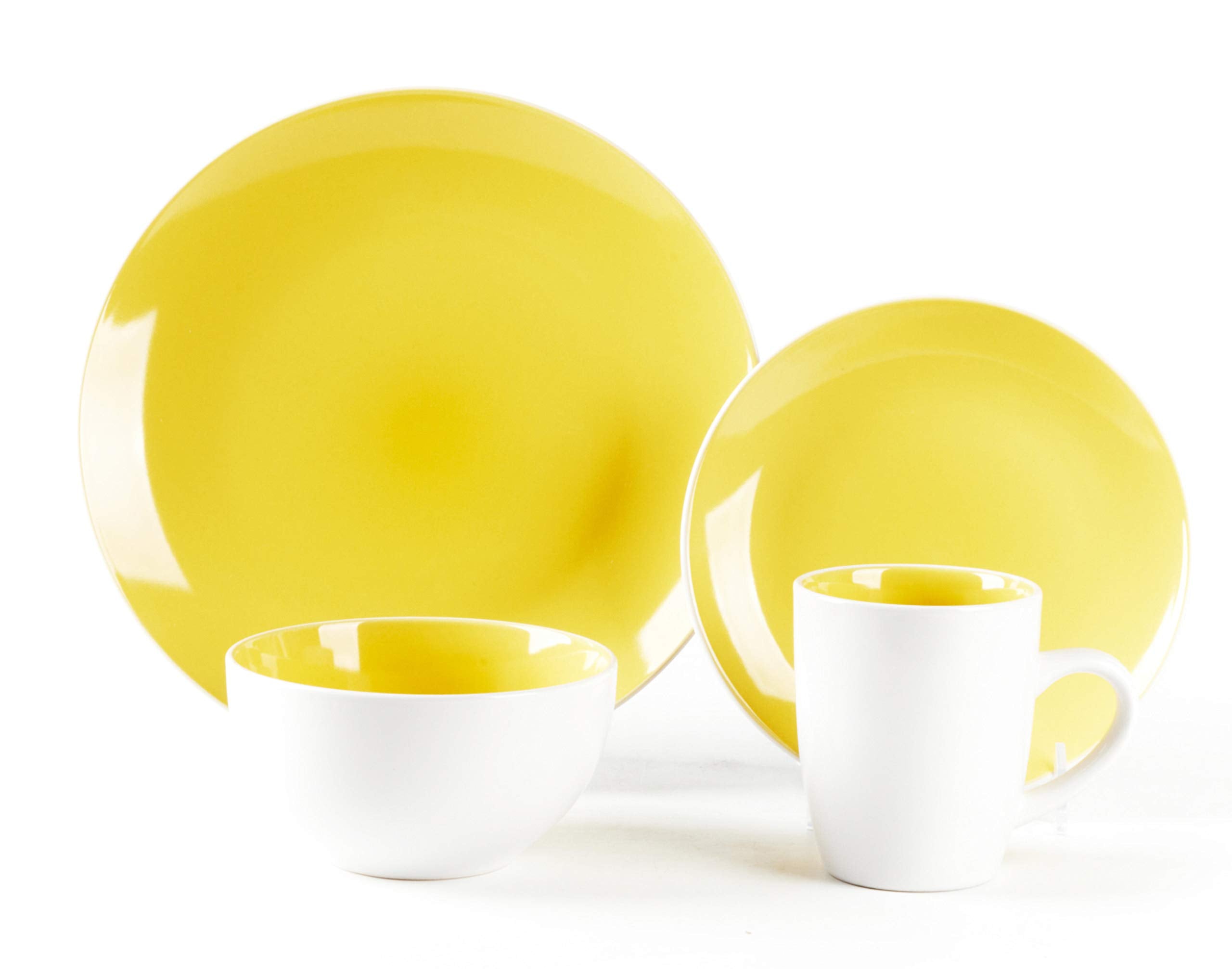 Stoneware Coupe Shape Dinnerware Set