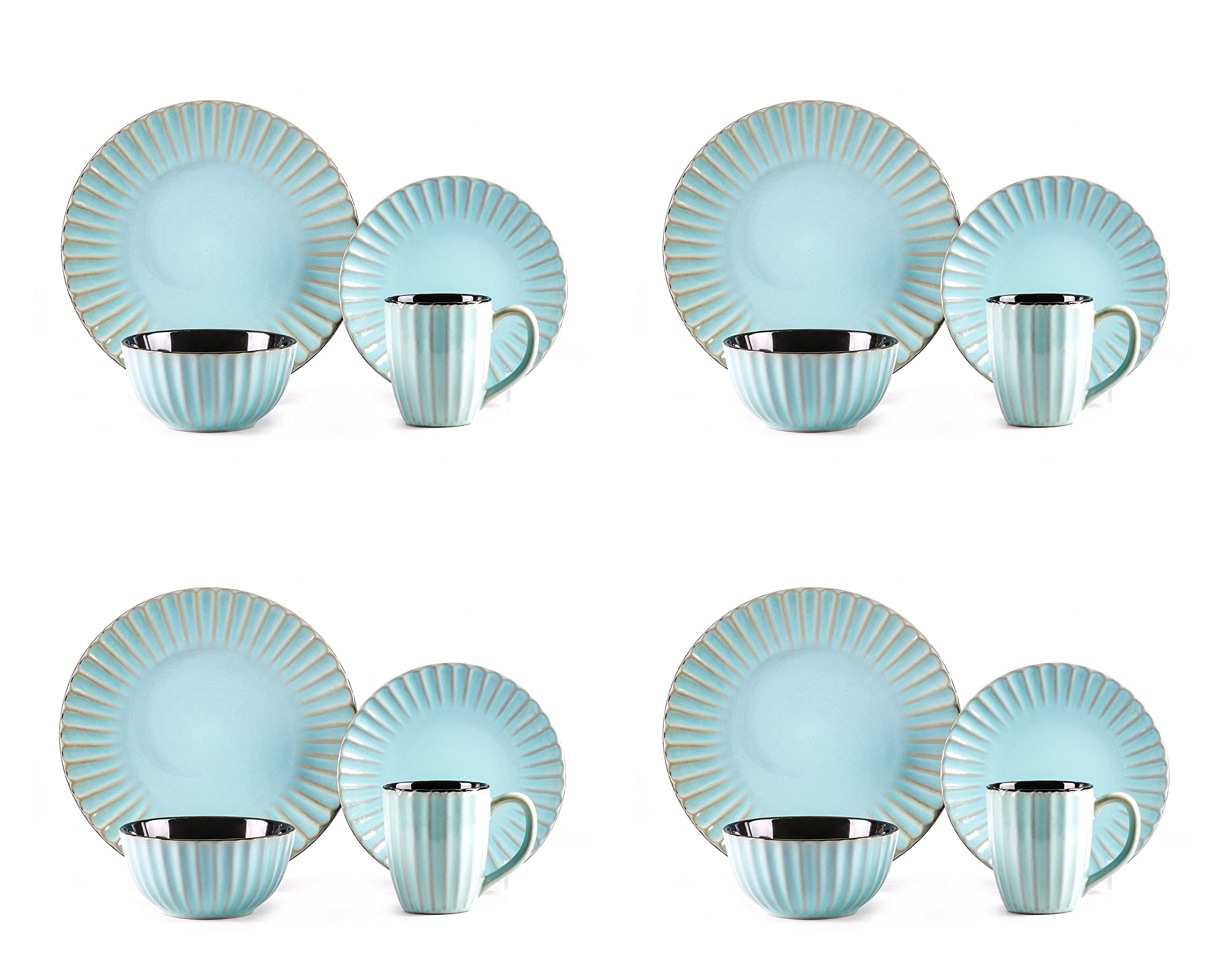Osita Strip Stoneware Dinnerware Set