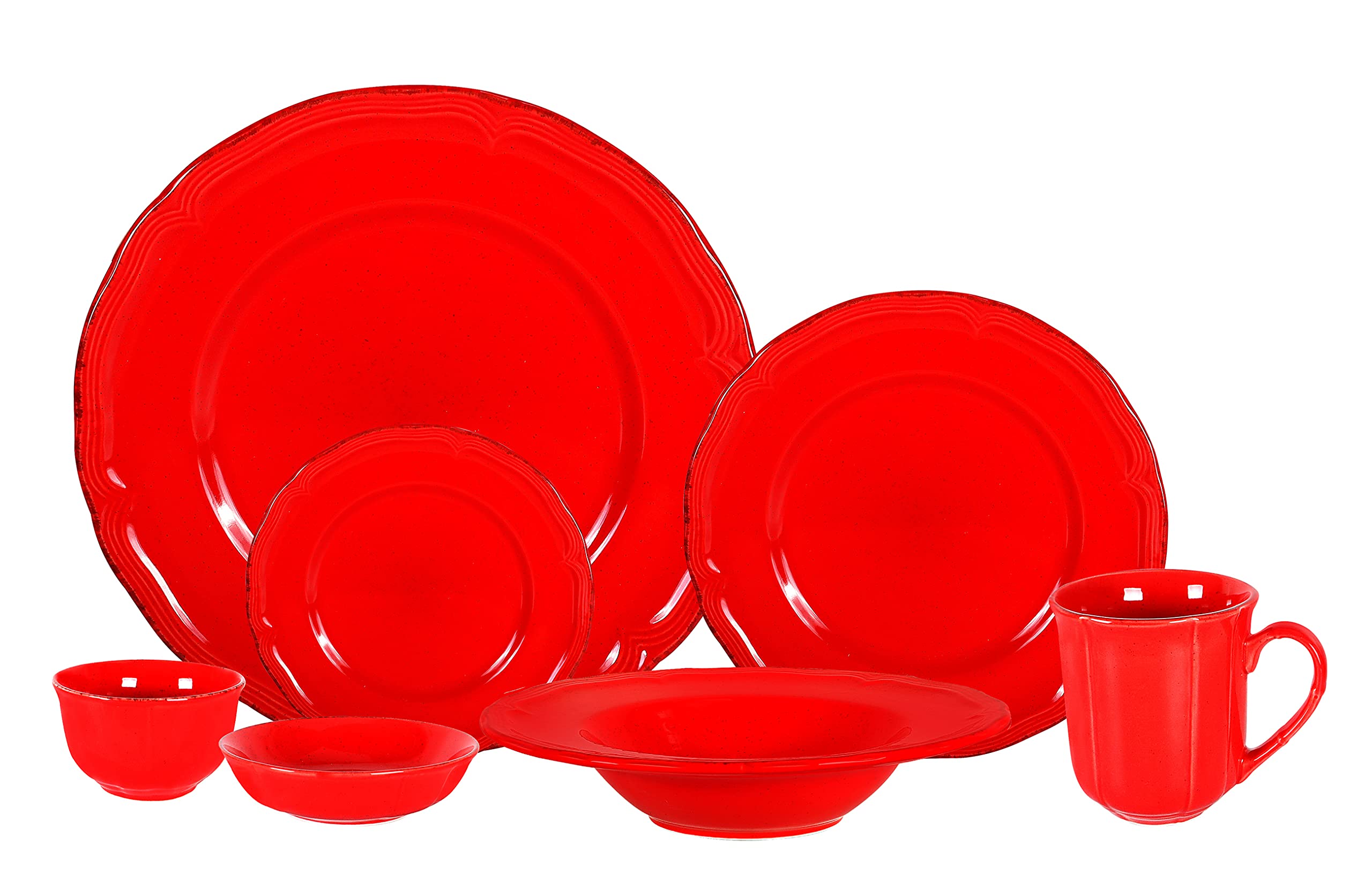 French Countryside Stoneware Dinnerware Set,HW