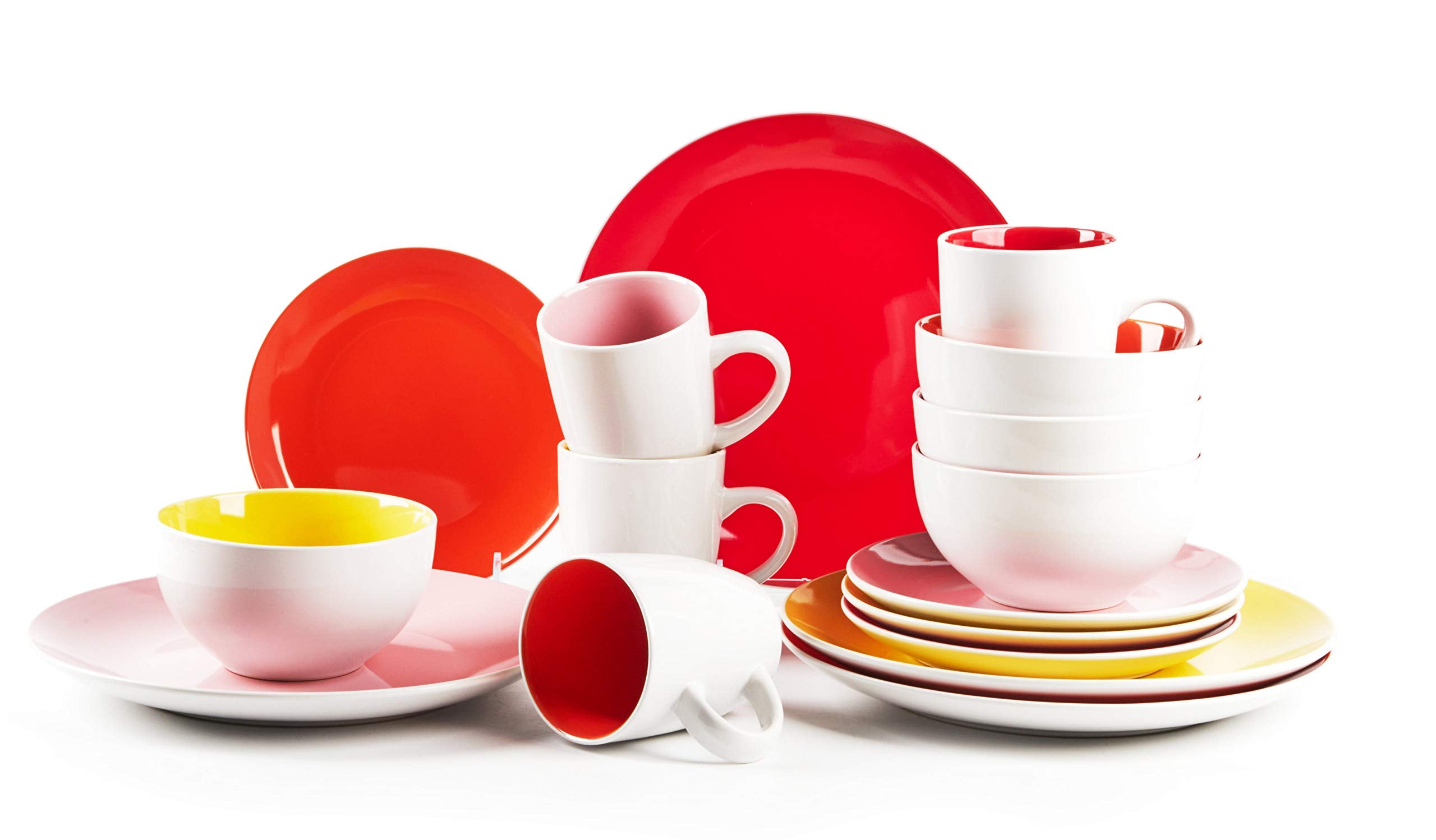 Stoneware Coupe Shape Dinnerware Set