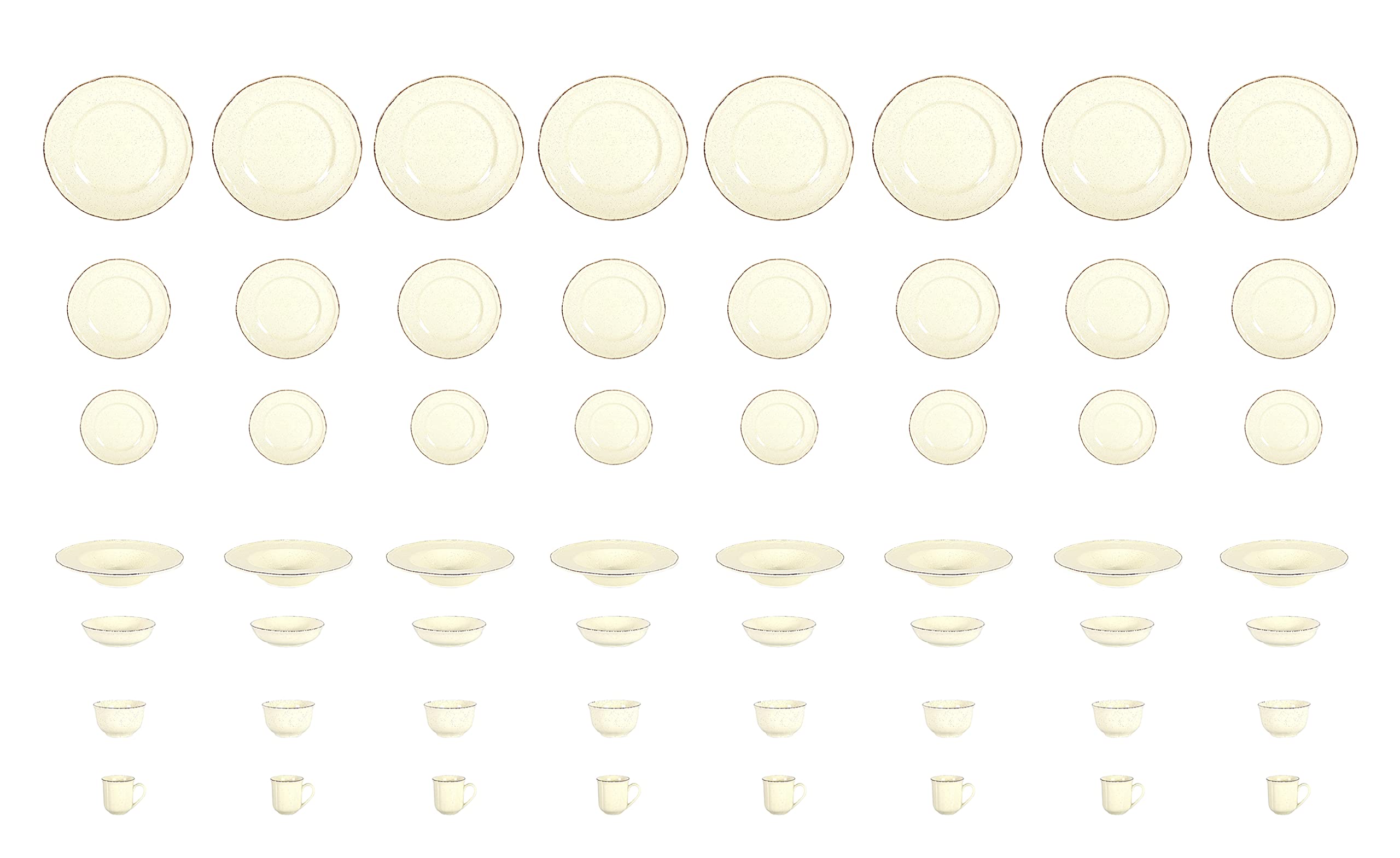 French Countryside Stoneware Dinnerware Set,HW