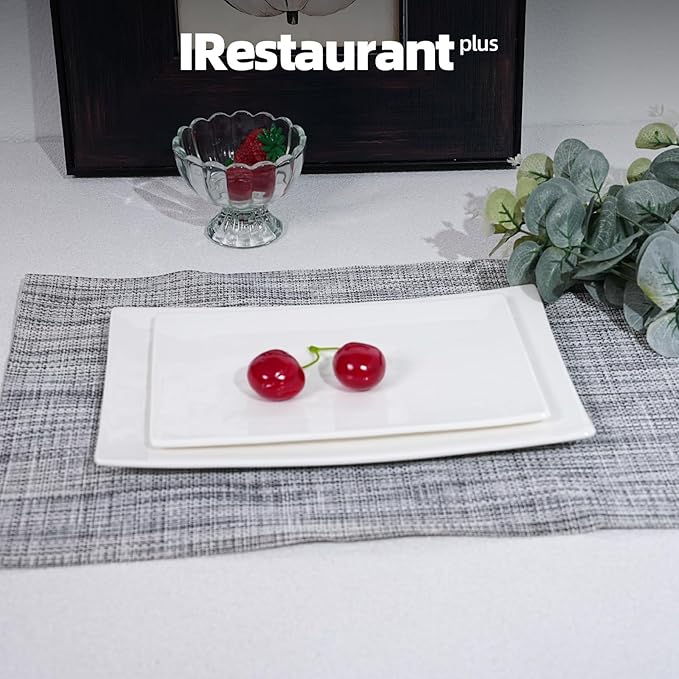Elegance White Geometric Bone China Pieces (Select Item)