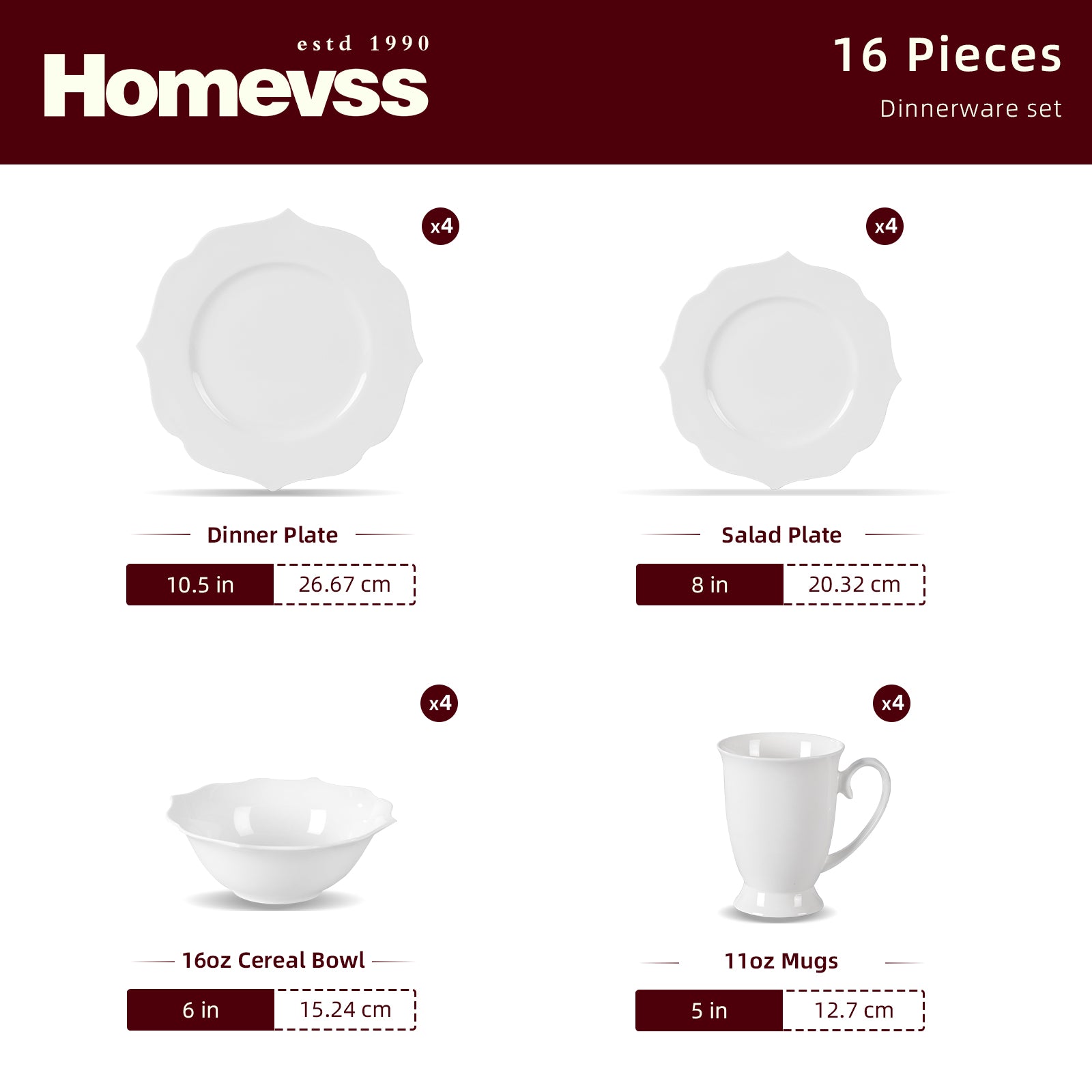Bone China Embossed Lotus Dinnerware Set