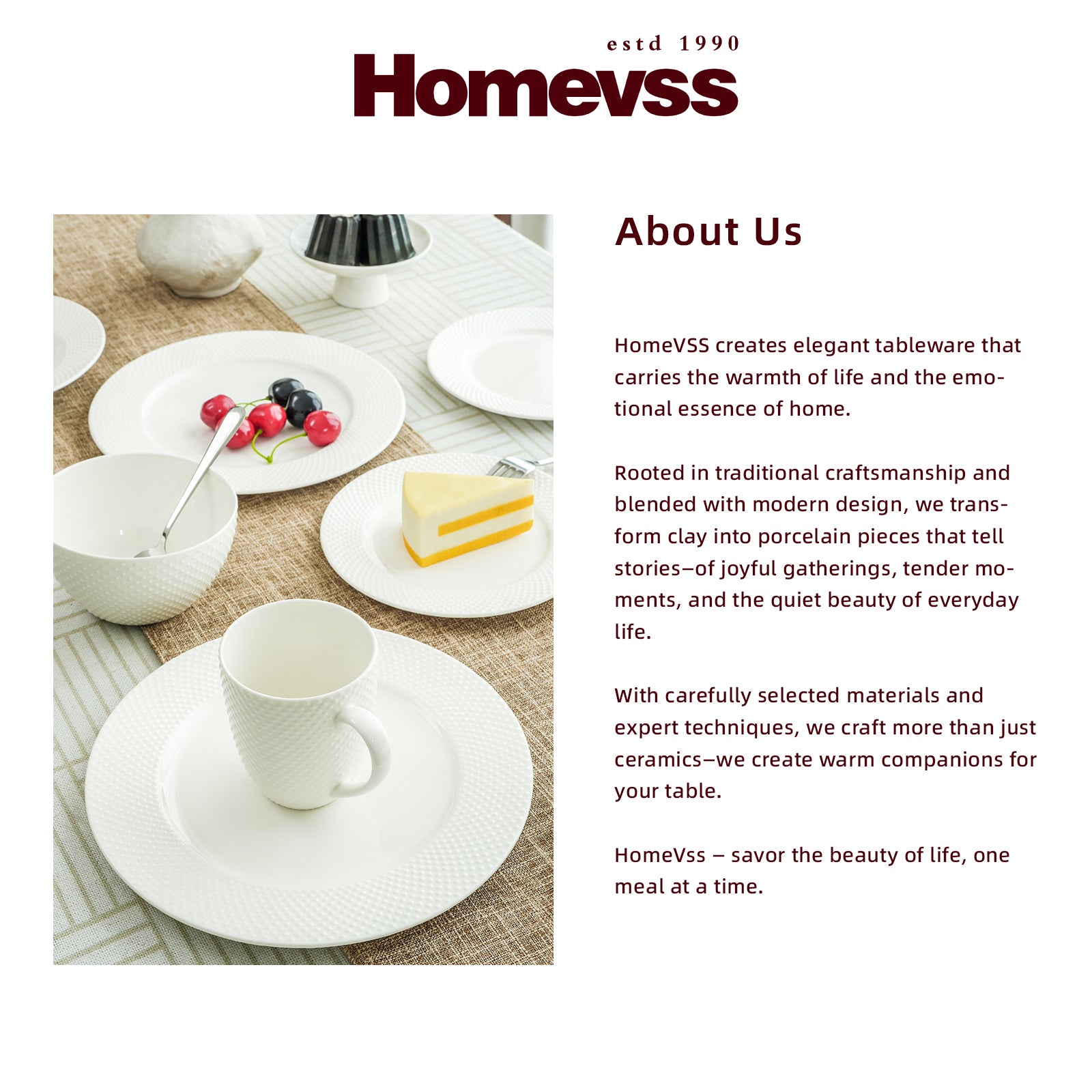 Bone China Embossed Rain Drops Dinnerware Set