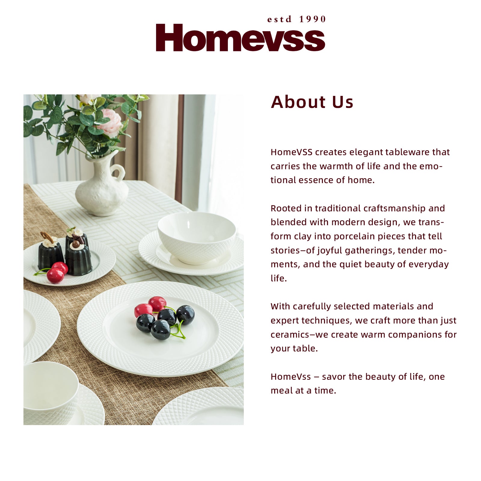 Bone China Embossed Diamond Dinnerware Set