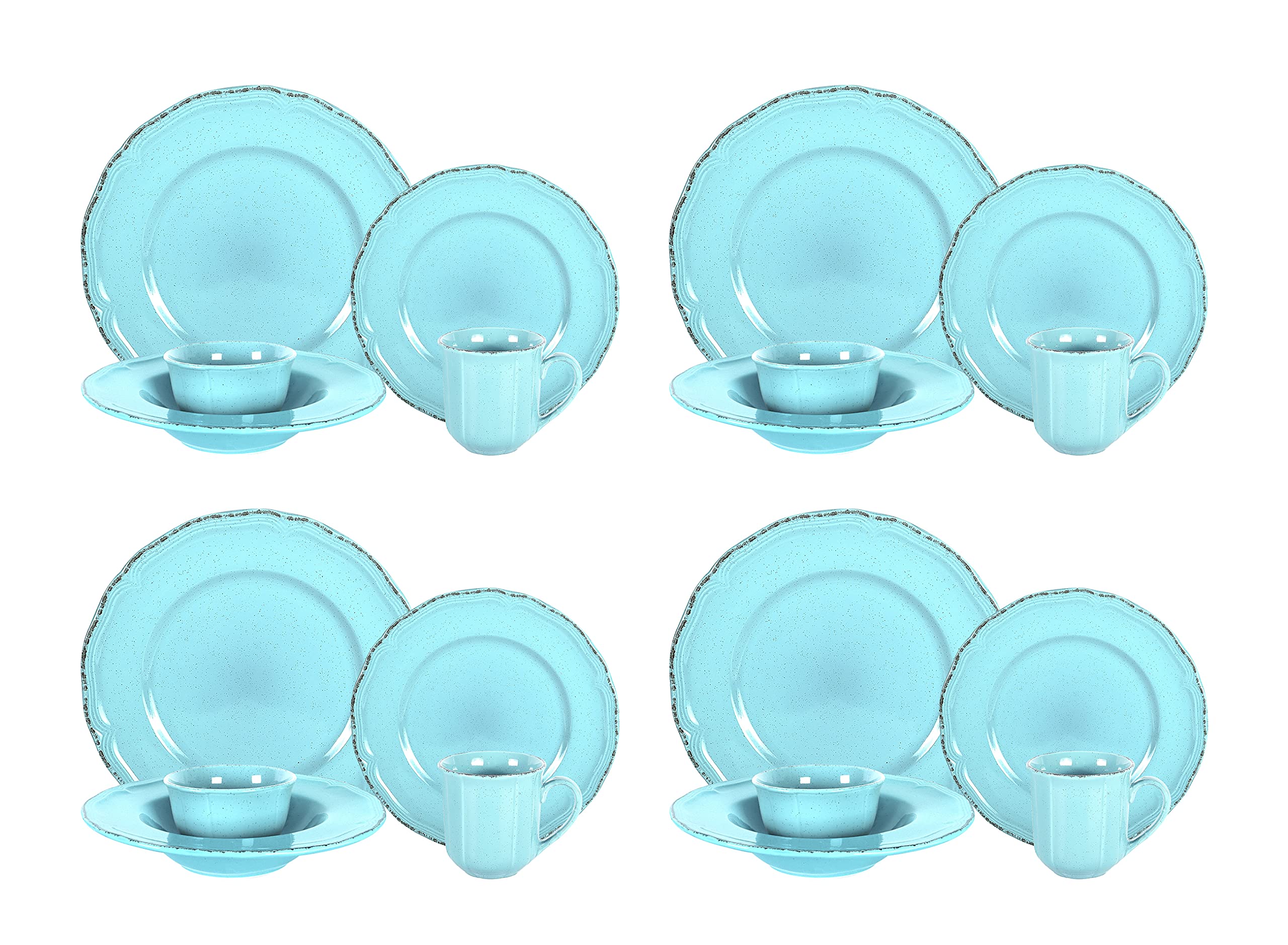 French Countryside Stoneware Dinnerware Set,HW