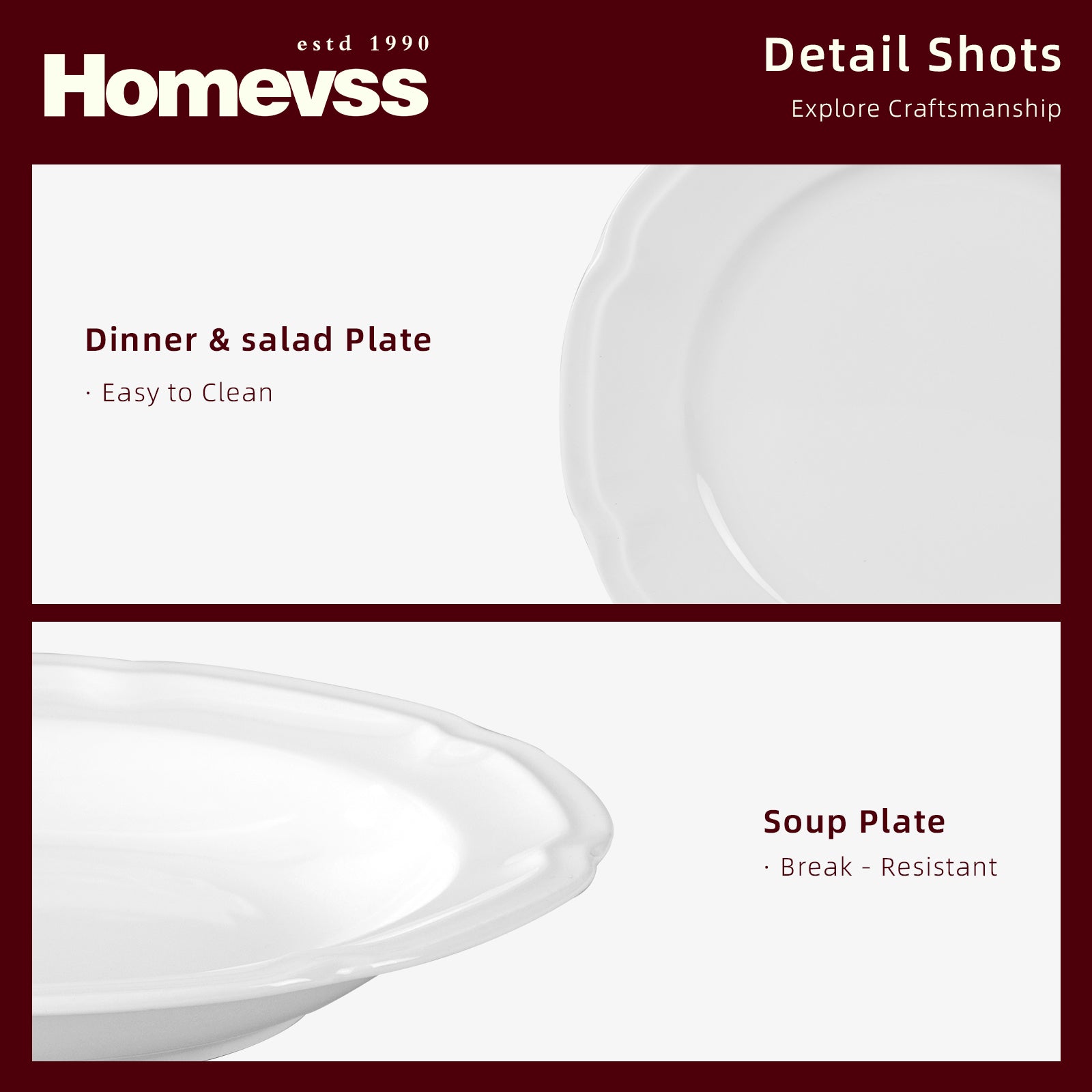 Bone China Embossed French Countryside Dinnerware Set