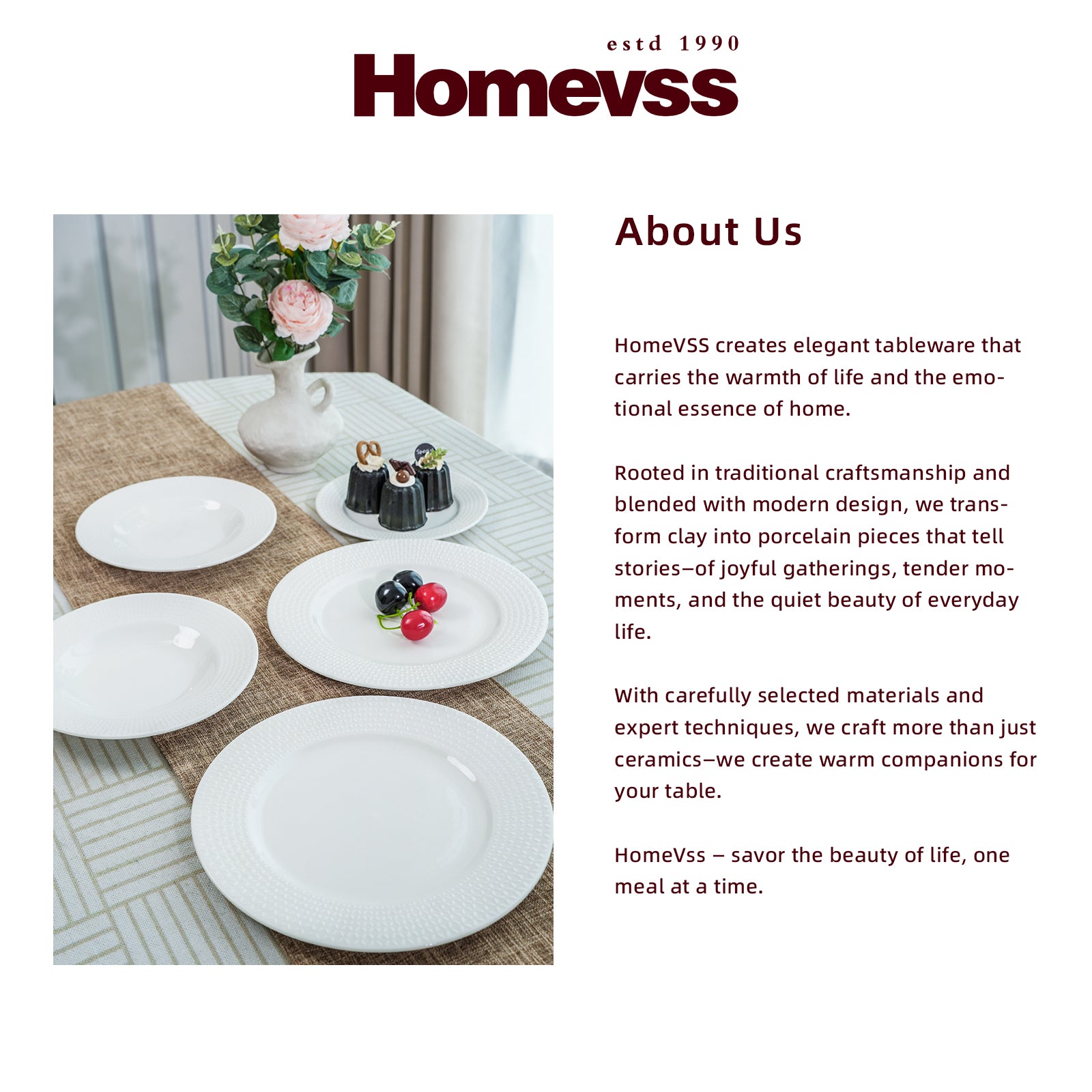 Bone China Embossed Waves Dinnerware Set