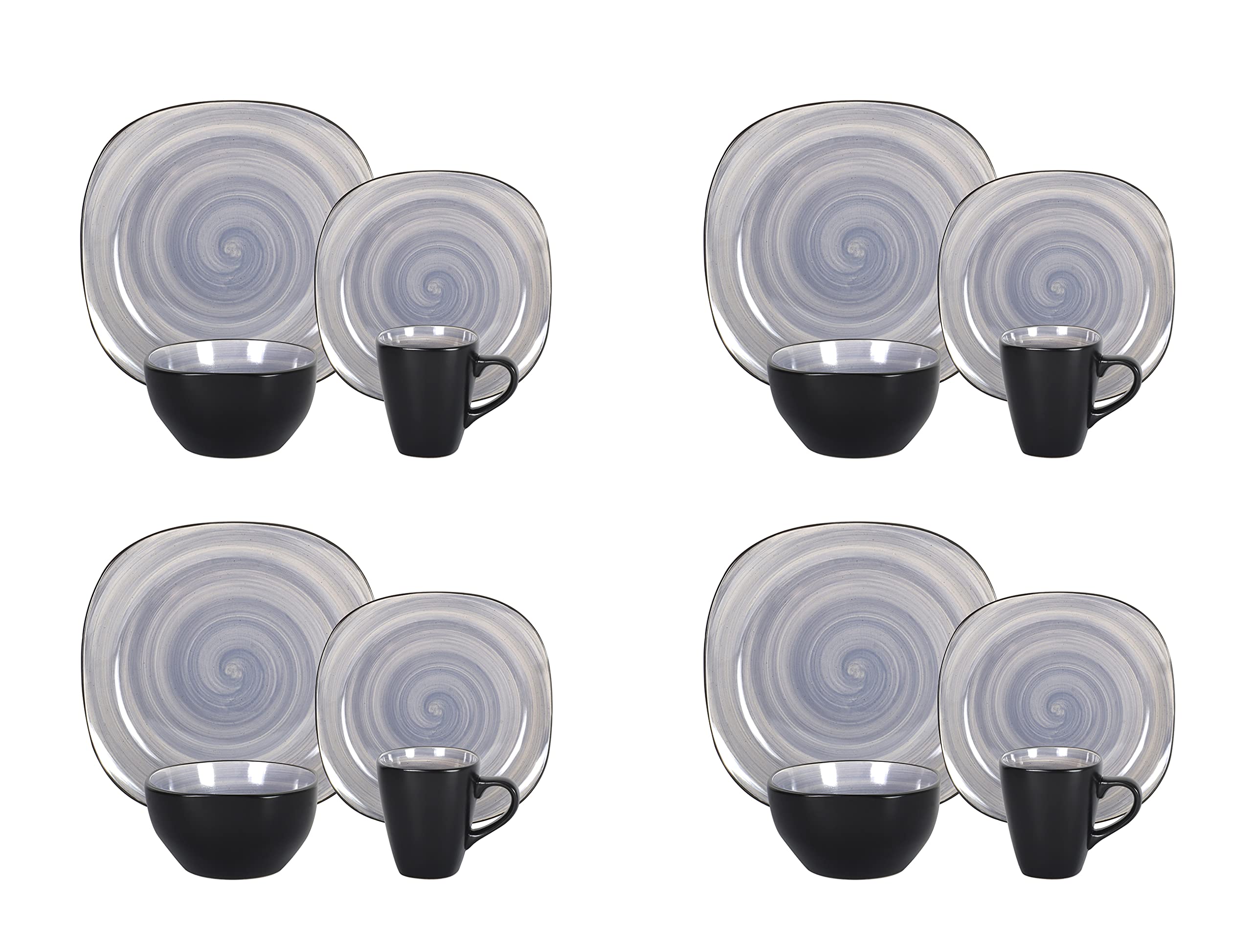 Stoneware Square Dinnerware Set,HW